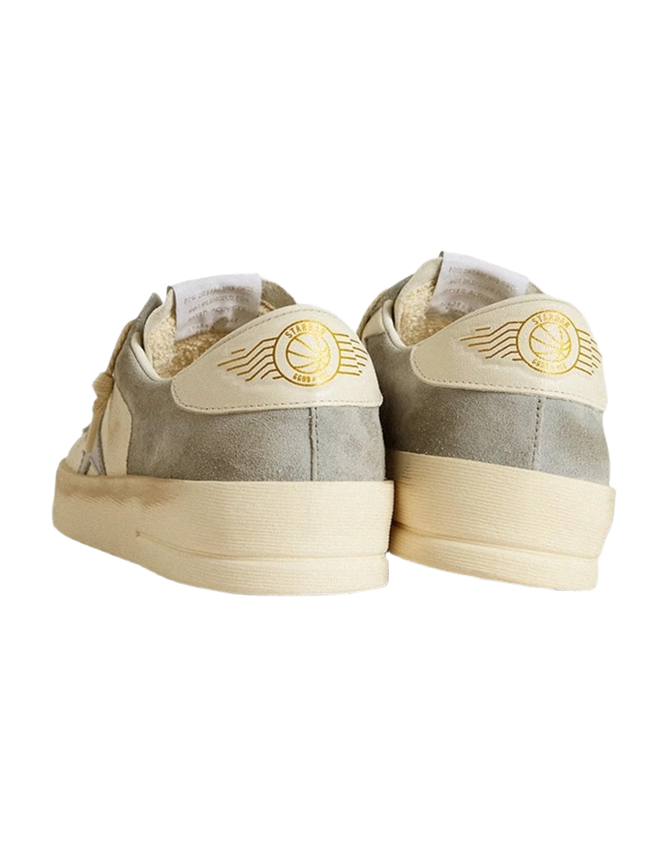 Women | Stardan Ltd Nappa & Suede with Leather Star & Nappa Heel Tab | Light Blue x White (V2)
