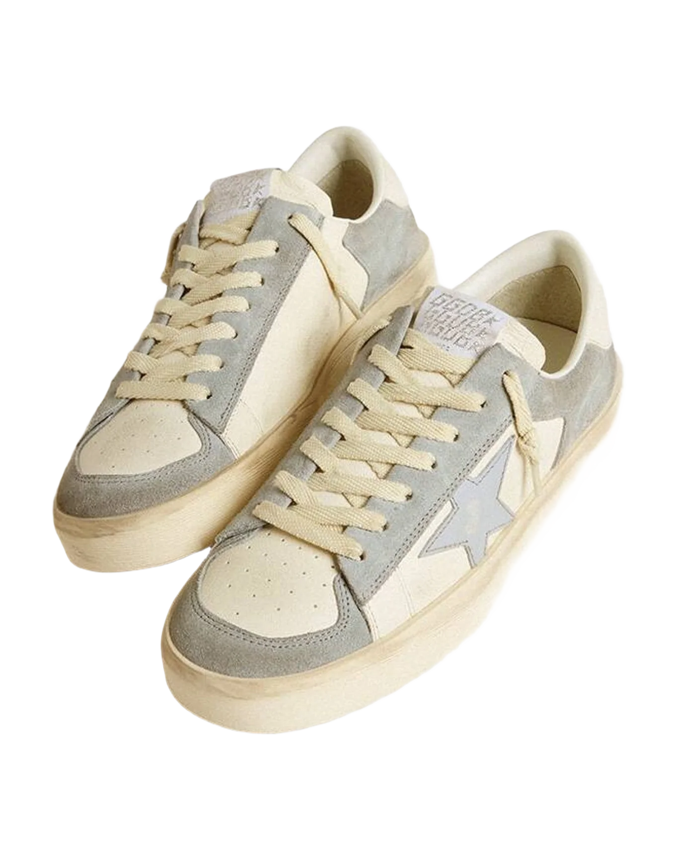 Women | Stardan Ltd Nappa & Suede with Leather Star & Nappa Heel Tab | Light Blue x White (V2) - Image 8
