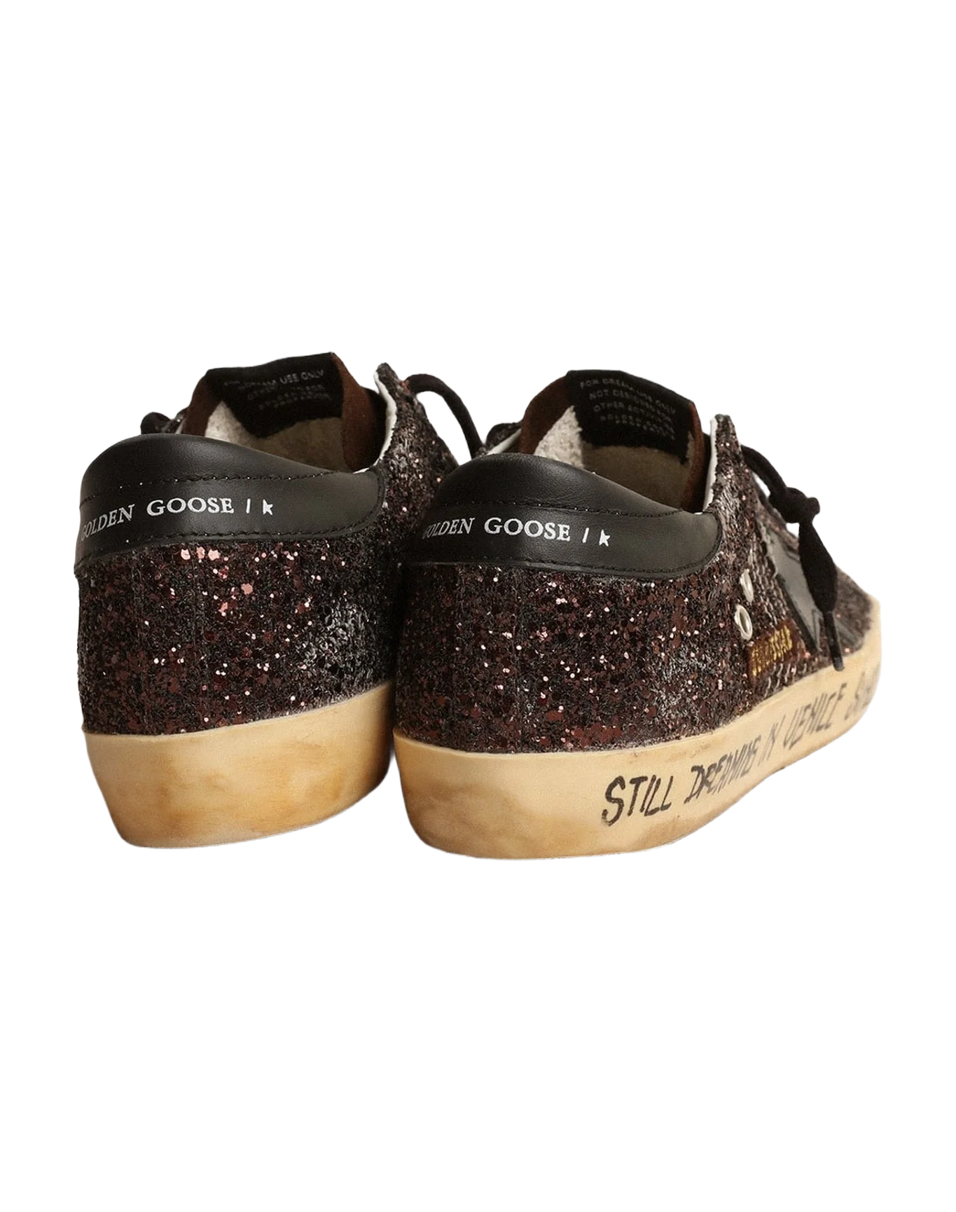 Women | Super-Star Glitter with Leather Star & Heel Tab | Coffee Brown x Chocolate Brown x Black (V1) - Image 6
