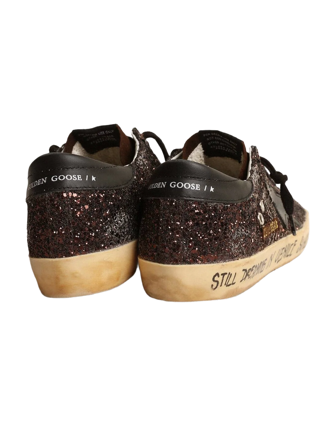 Women | Super-Star Glitter with Leather Star & Heel Tab | Coffee Brown x Chocolate Brown x Black (V2) - Image 6