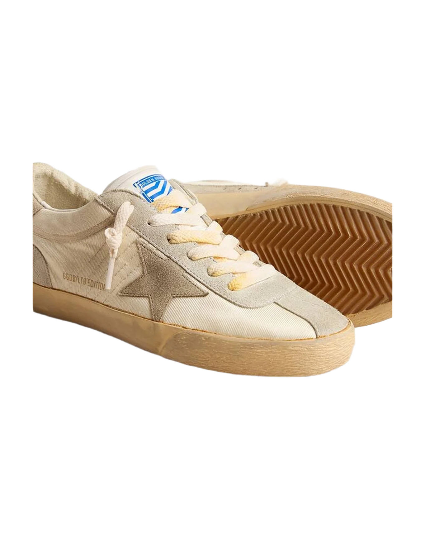Women | Super-Star Lab Nylon with Dove Gray Star & Gray Suede Inserts | White x Ice x Taupe (V2)