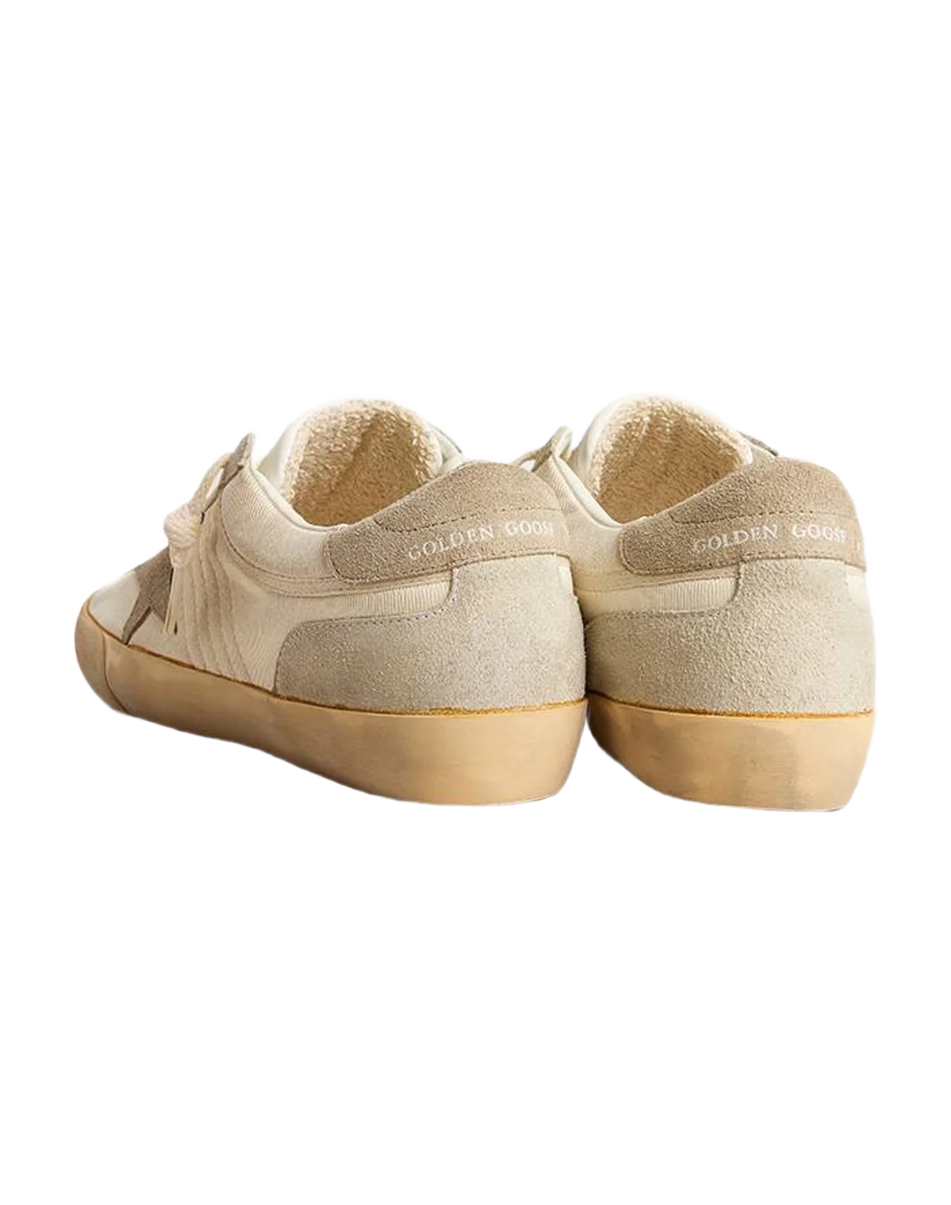 Women | Super-Star Lab Nylon with Dove Gray Star & Gray Suede Inserts | White x Ice x Taupe (V2) - Image 4
