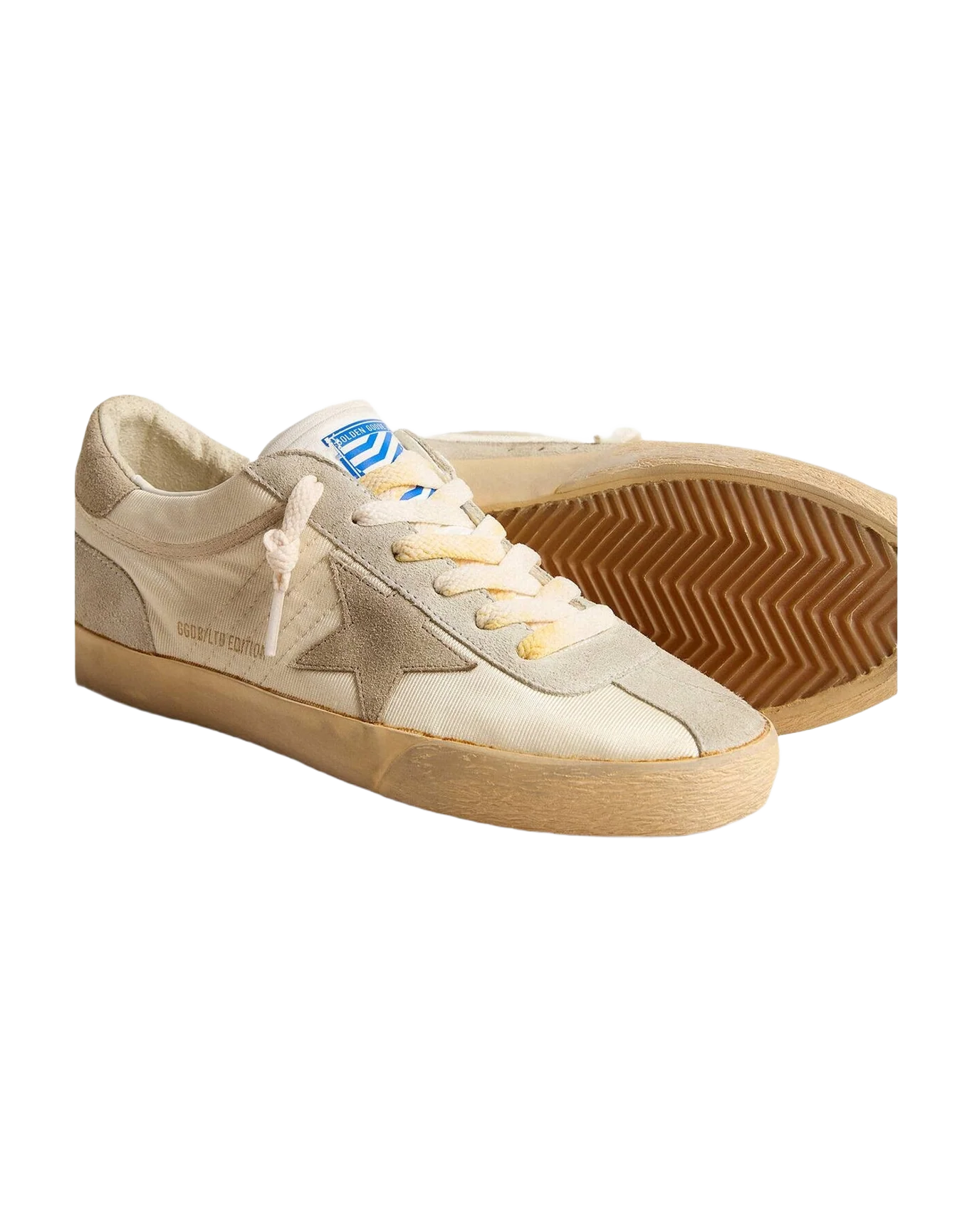 Women | Super-Star Lab Nylon with Dove Gray Star & Gray Suede Inserts | White x Ice x Taupe (V2) - Image 6