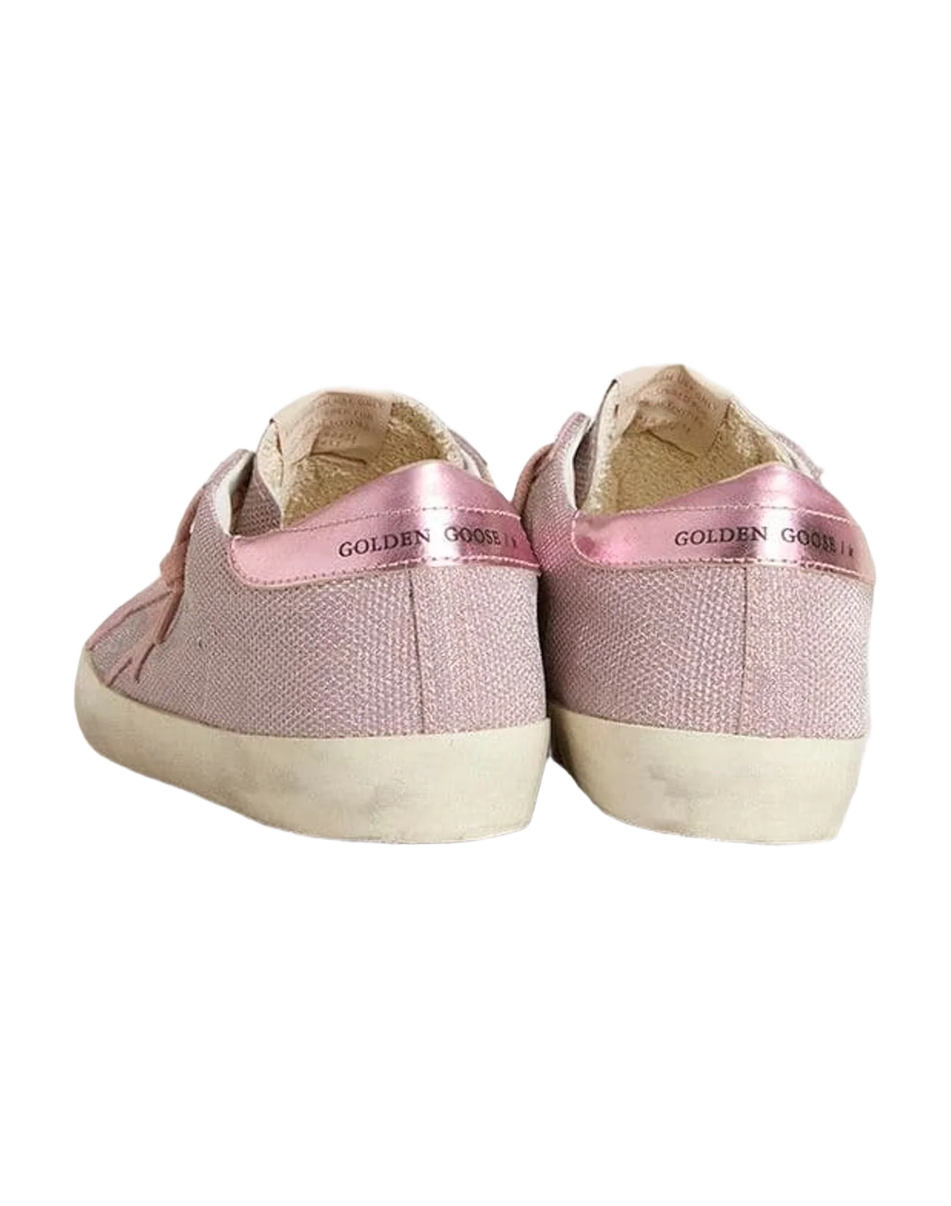 Women | Super-Star Ltd Glitter with Suede Star & Leather Heel Tab | Antique Pink (V2) - Image 3