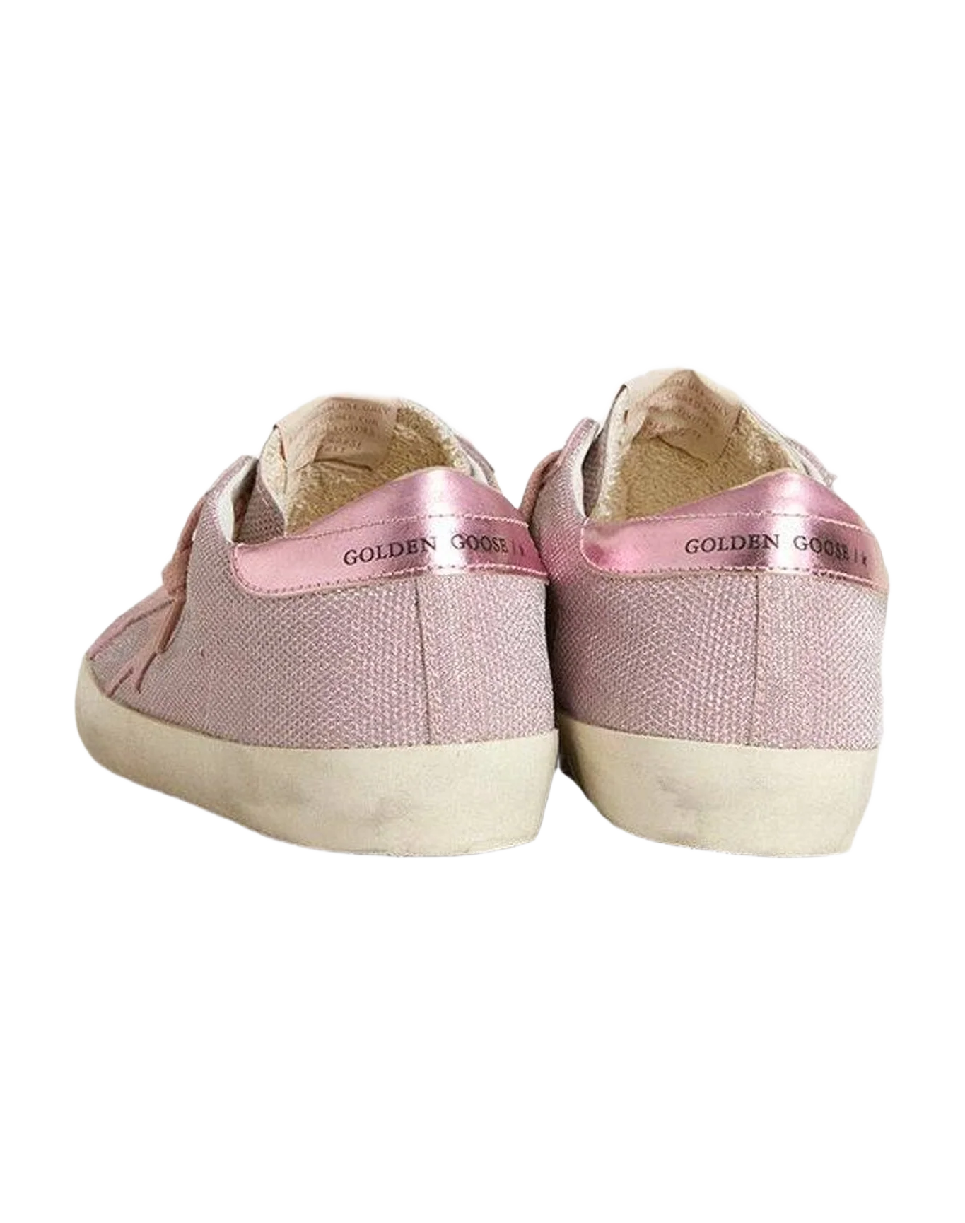 Women | Super-Star Ltd Glitter with Suede Star & Leather Heel Tab | Antique Pink (V2) - Image 4