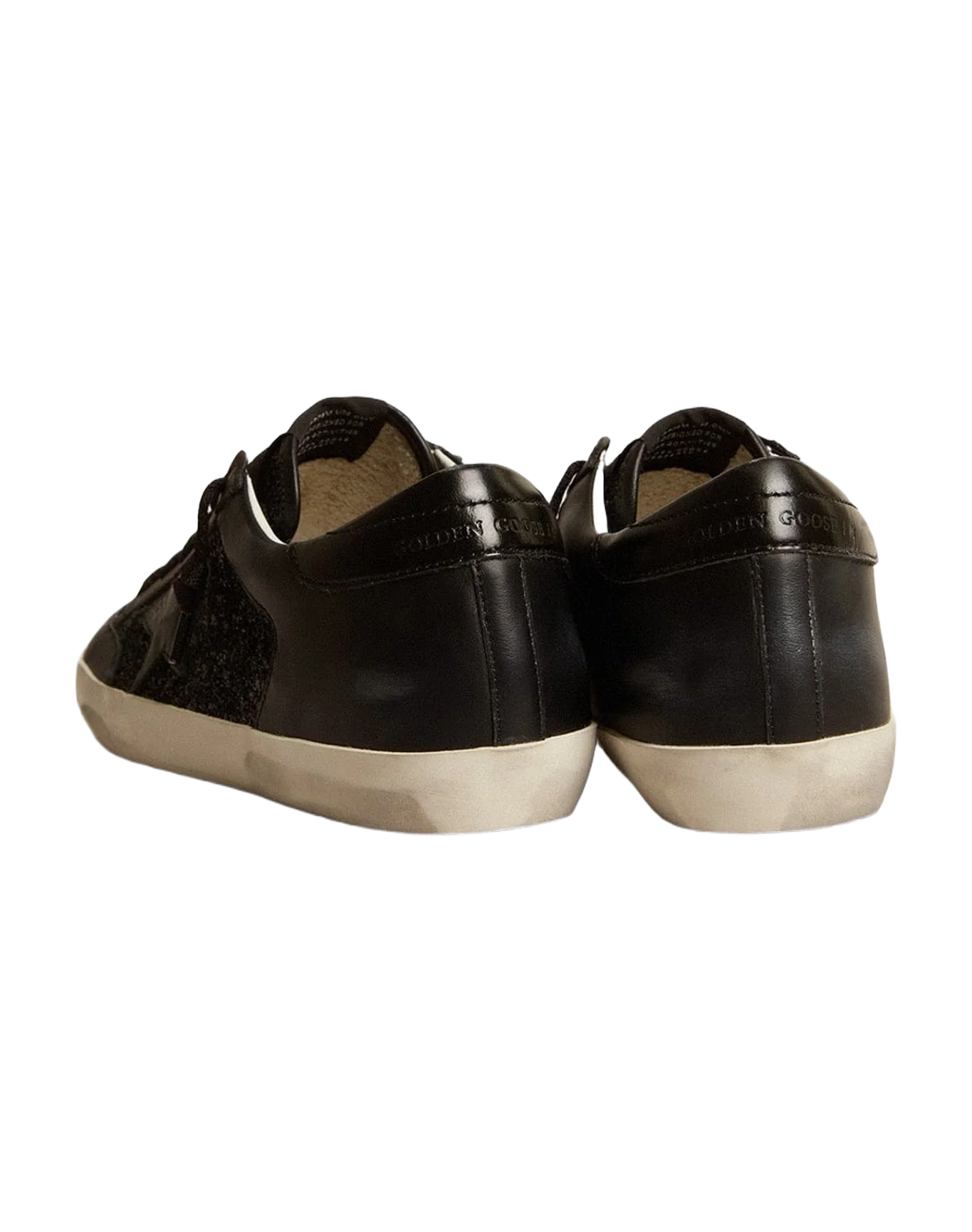 Women | Super-Star Nappa & Glitter with Glossy Leather Star | Black (V1) - Image 4