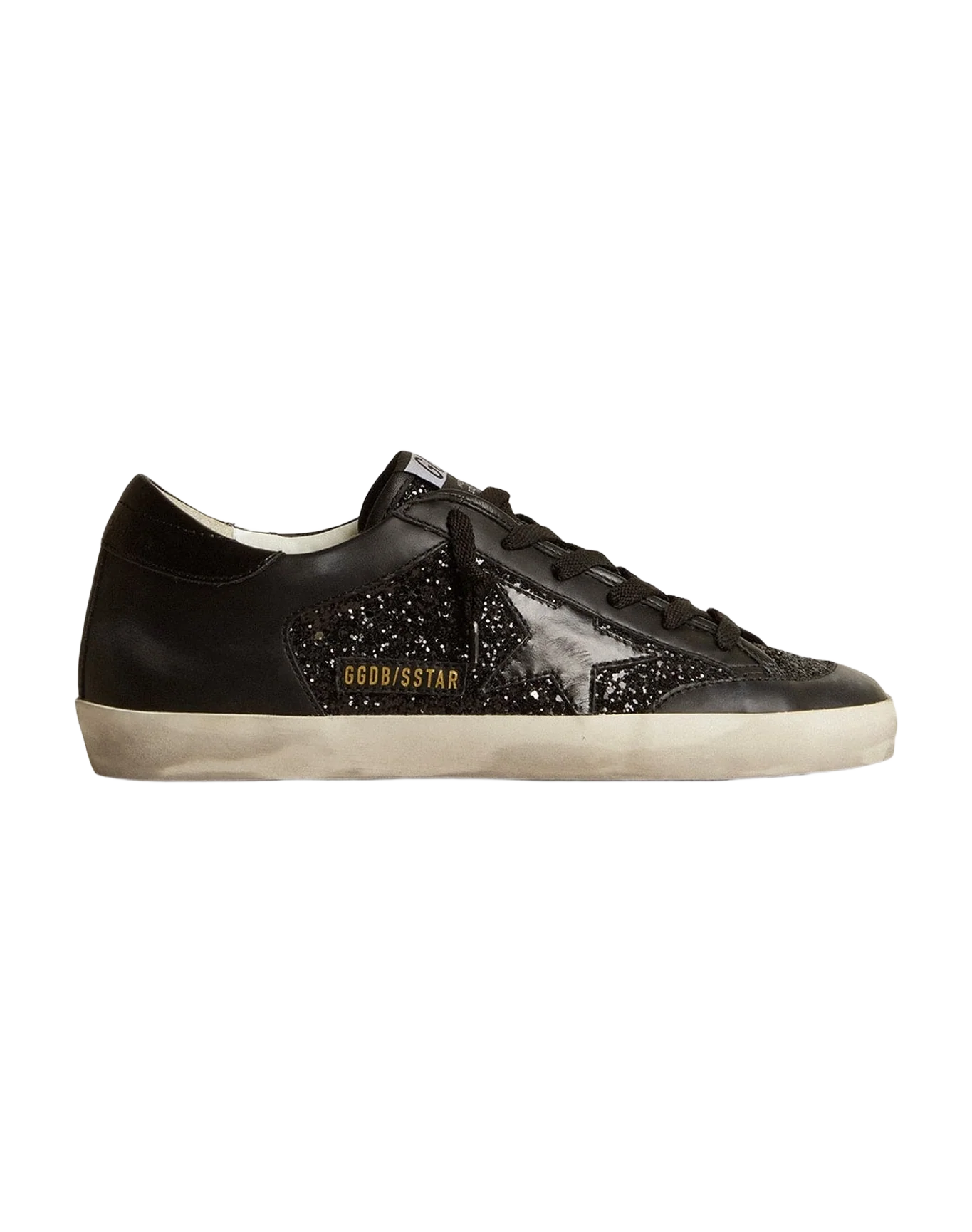 Women | Super-Star Nappa & Glitter with Glossy Leather Star | Black (V1) - Image 6