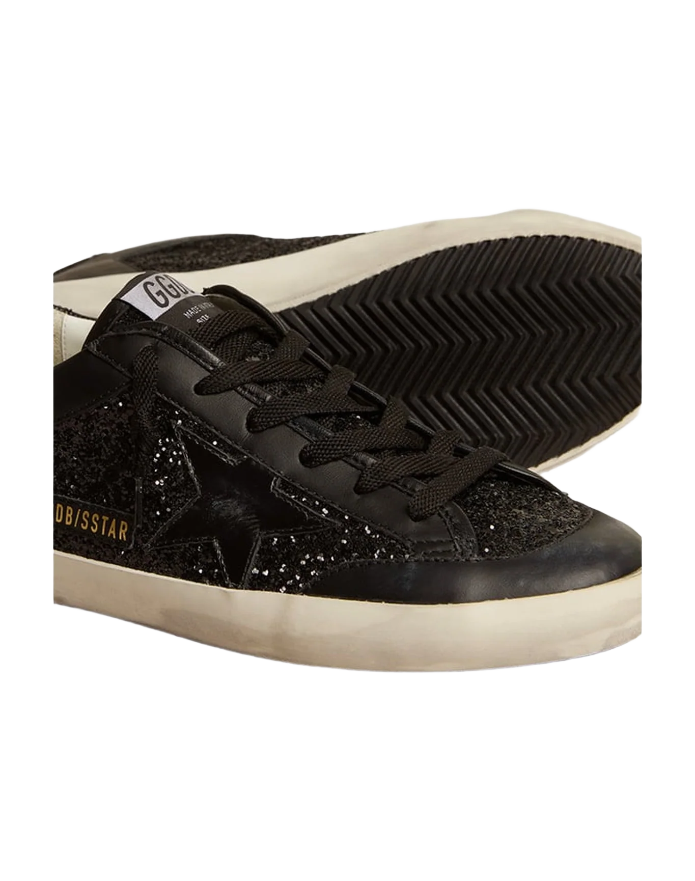 Women | Super-Star Nappa & Glitter with Glossy Leather Star | Black (V2) - Image 8