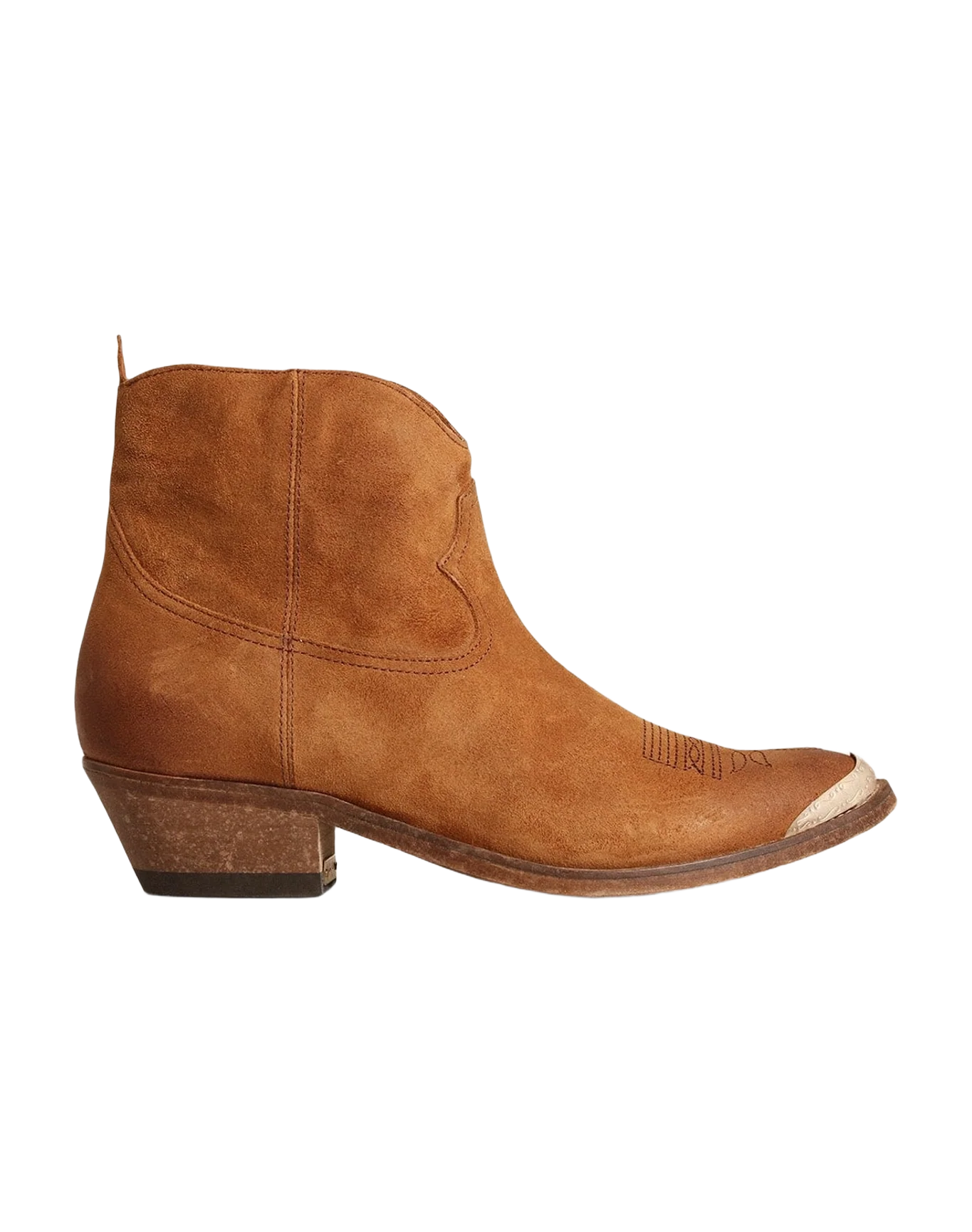 Women | Young Ankle Boots Colored Suede | Cognac (V2) - Image 3