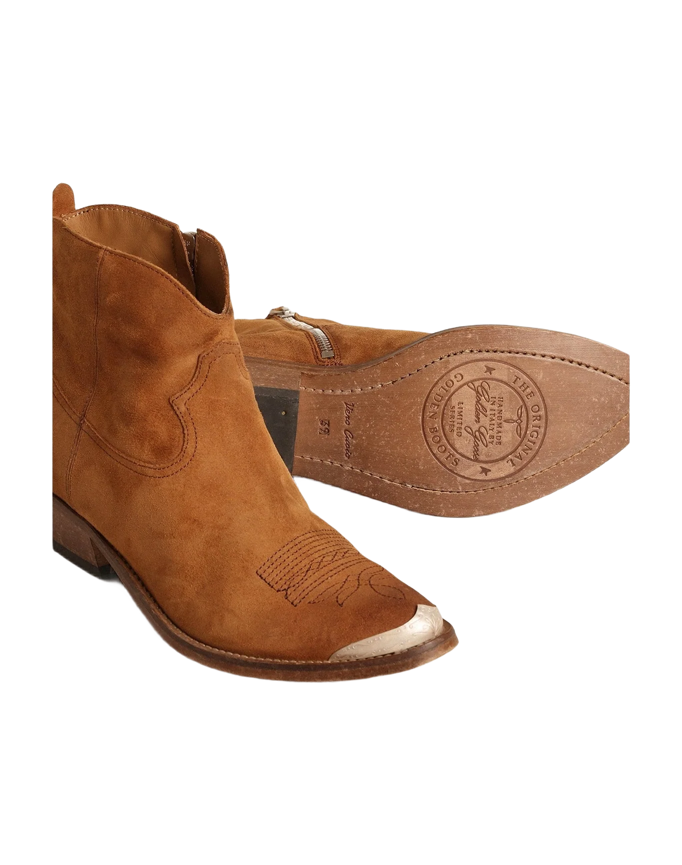 Women | Young Ankle Boots Colored Suede | Cognac (V2) - Image 5