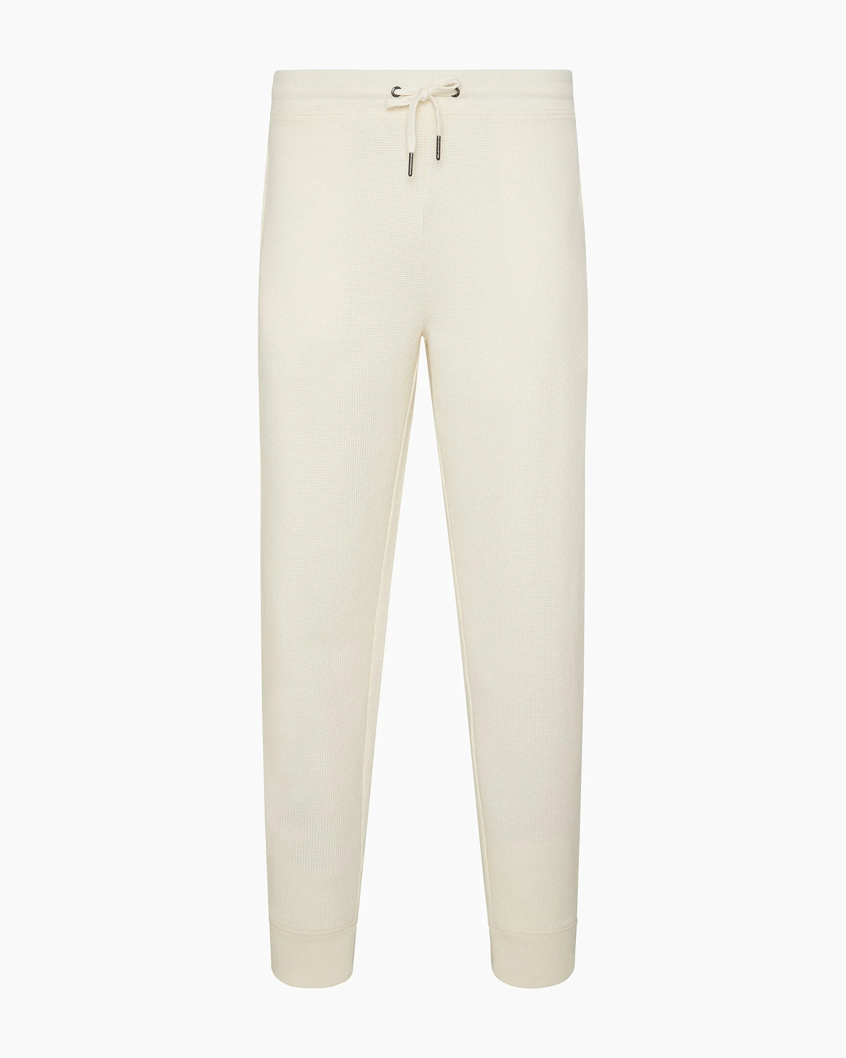 Mens | Heavyweight Cotton Waffle Jogger | Ecru