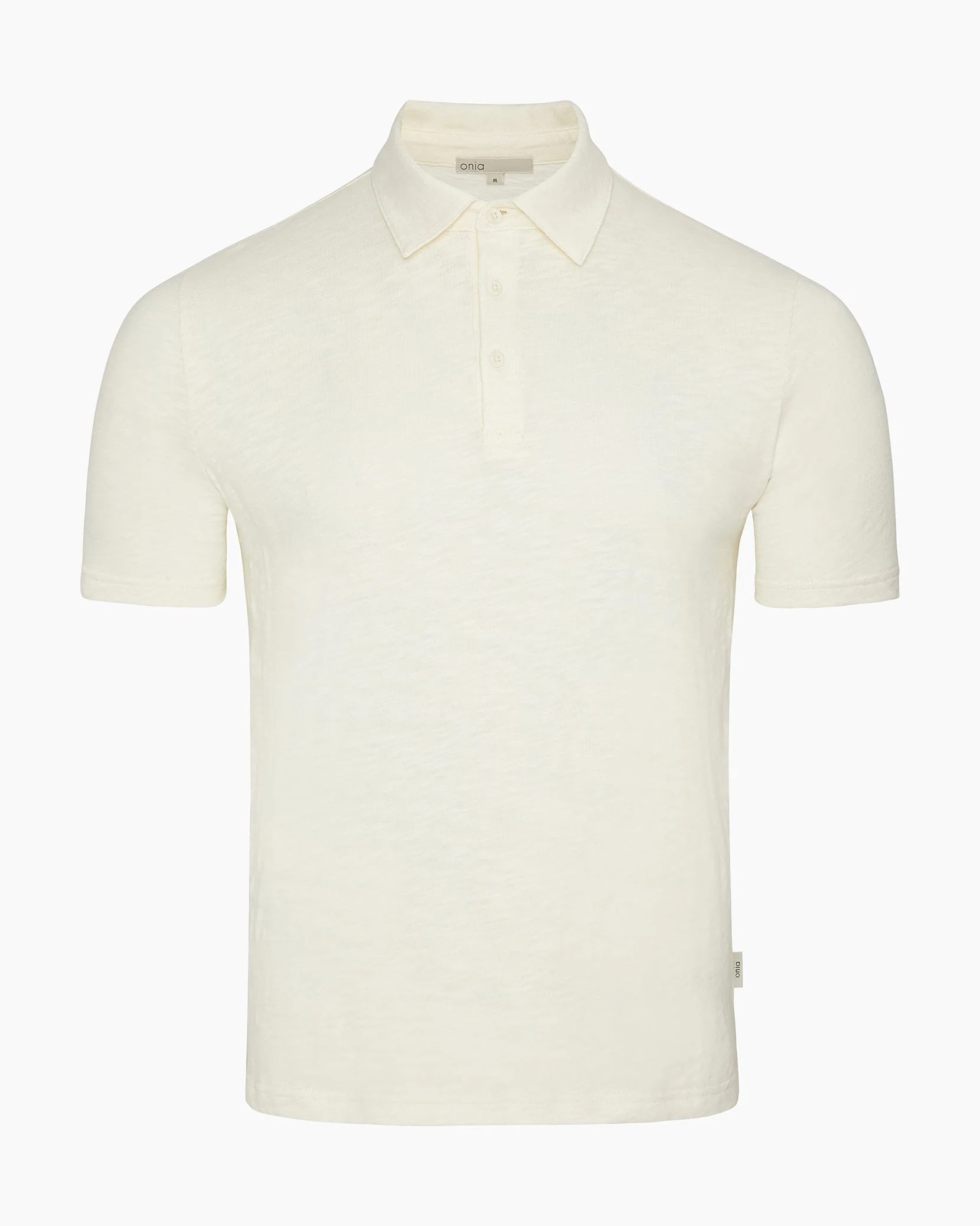 Mens | Heavyweight Slub Polo | Ecru