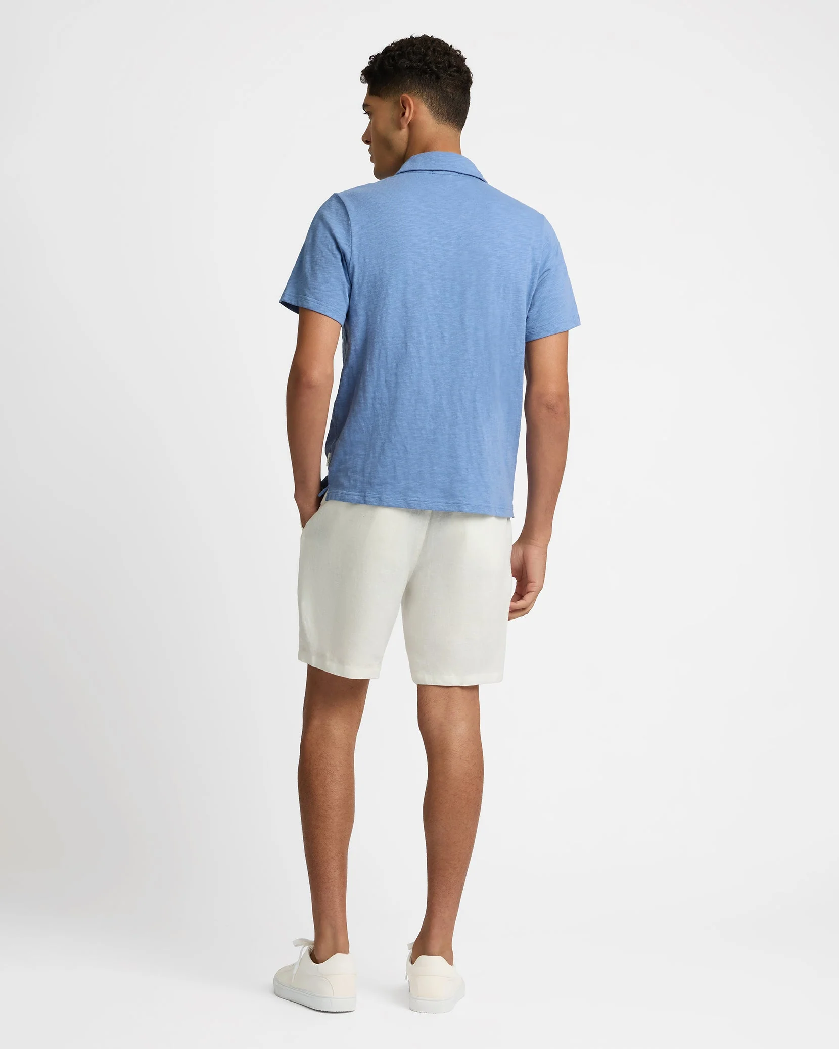 Mens | Heavyweight Slub Polo | Indigo - Image 6