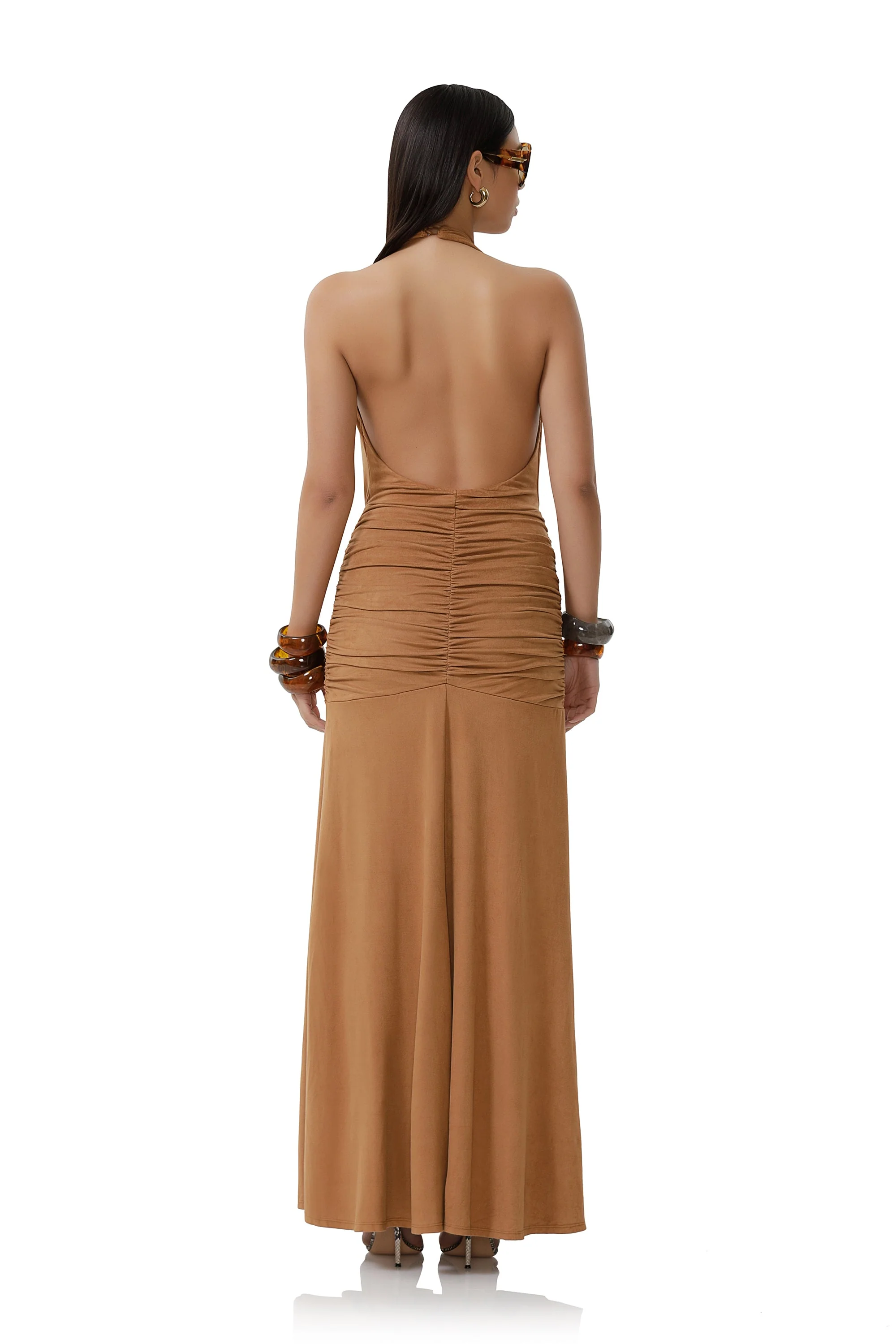 Heidi Suede Dress | Caramel - Image 4