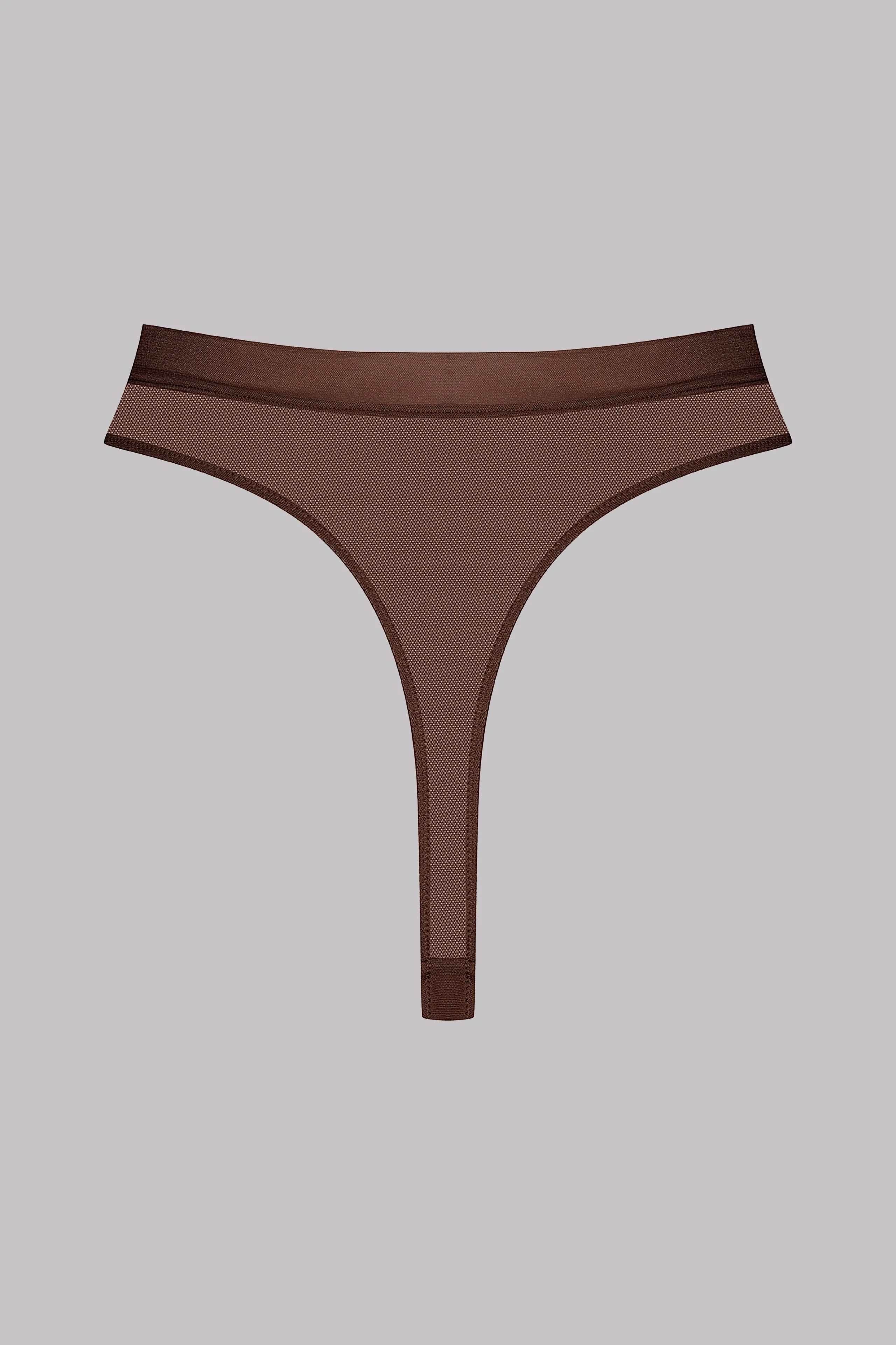 High waist thong - Corps a Corps | Brown - Image 5