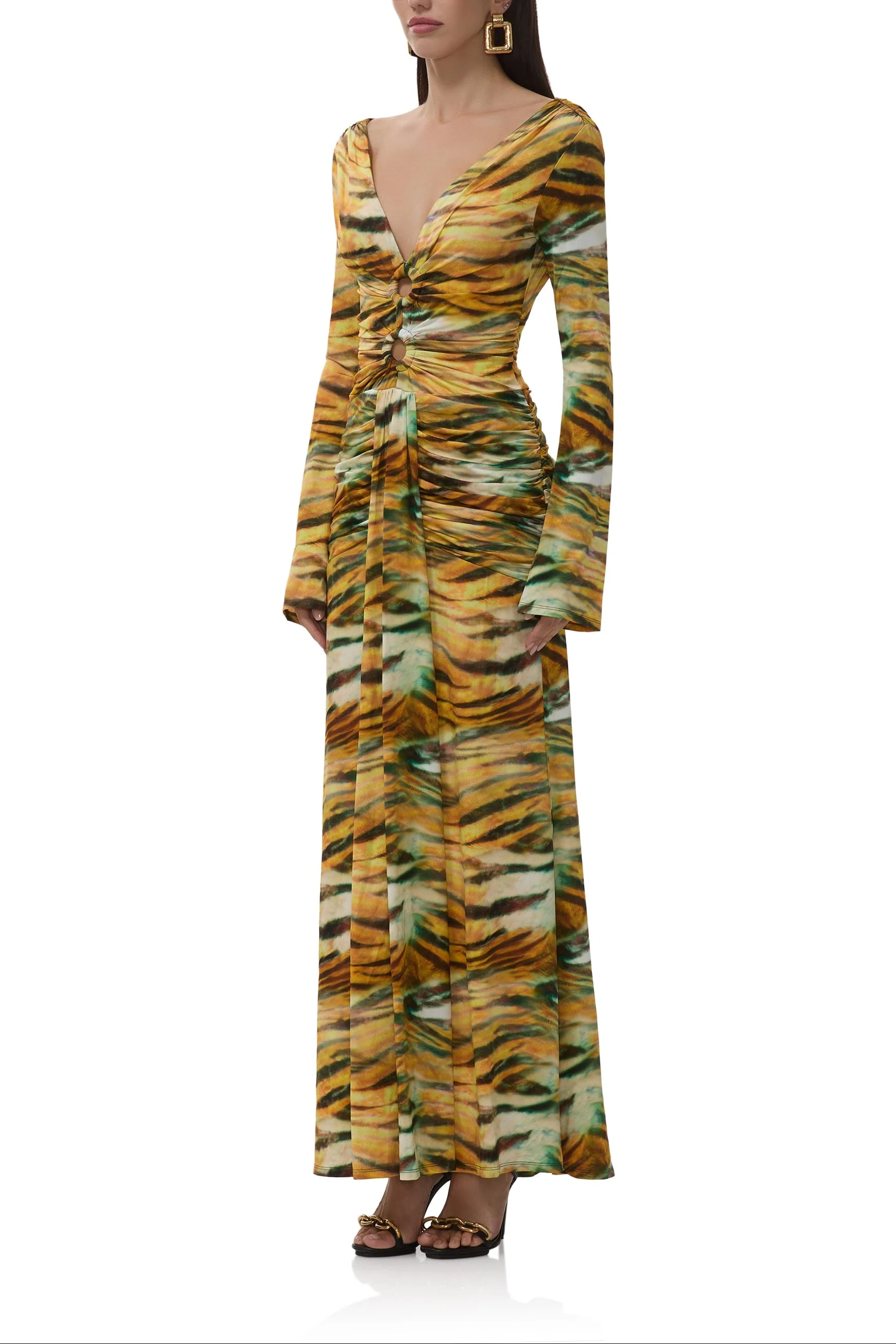 Iko Dress | Citron Tiger - Image 2