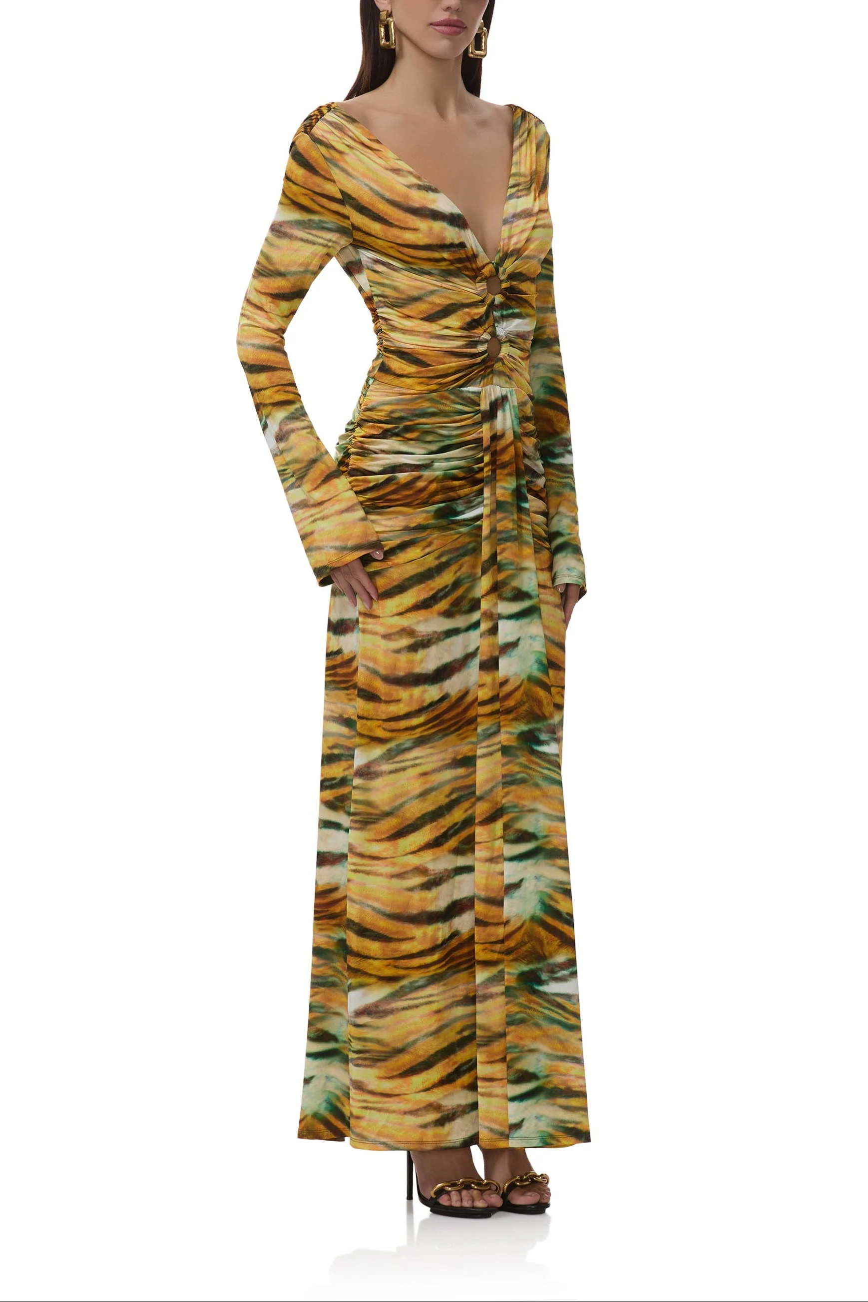 Iko Dress | Citron Tiger - Image 3