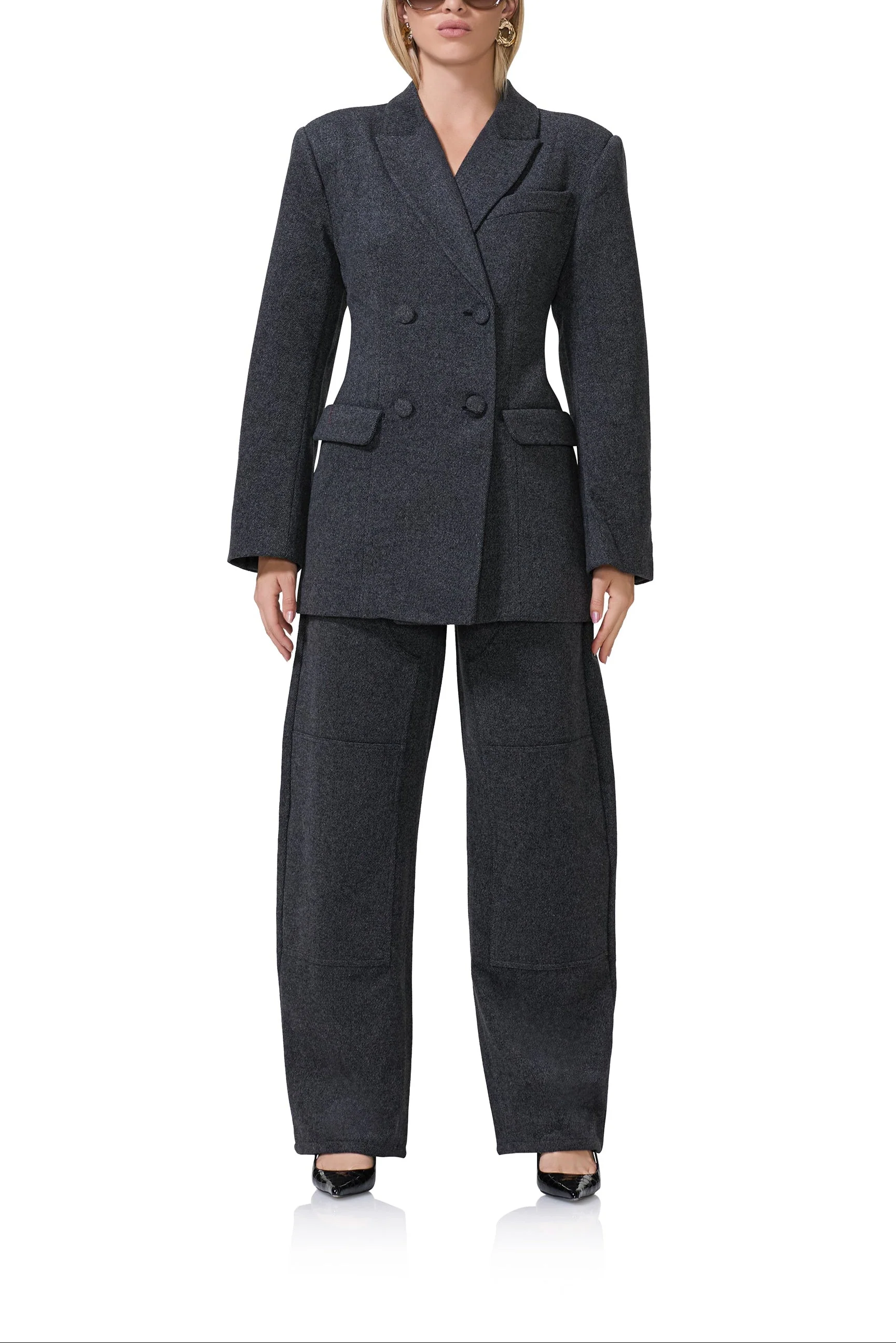Jemima Blazer | Grey Tweed