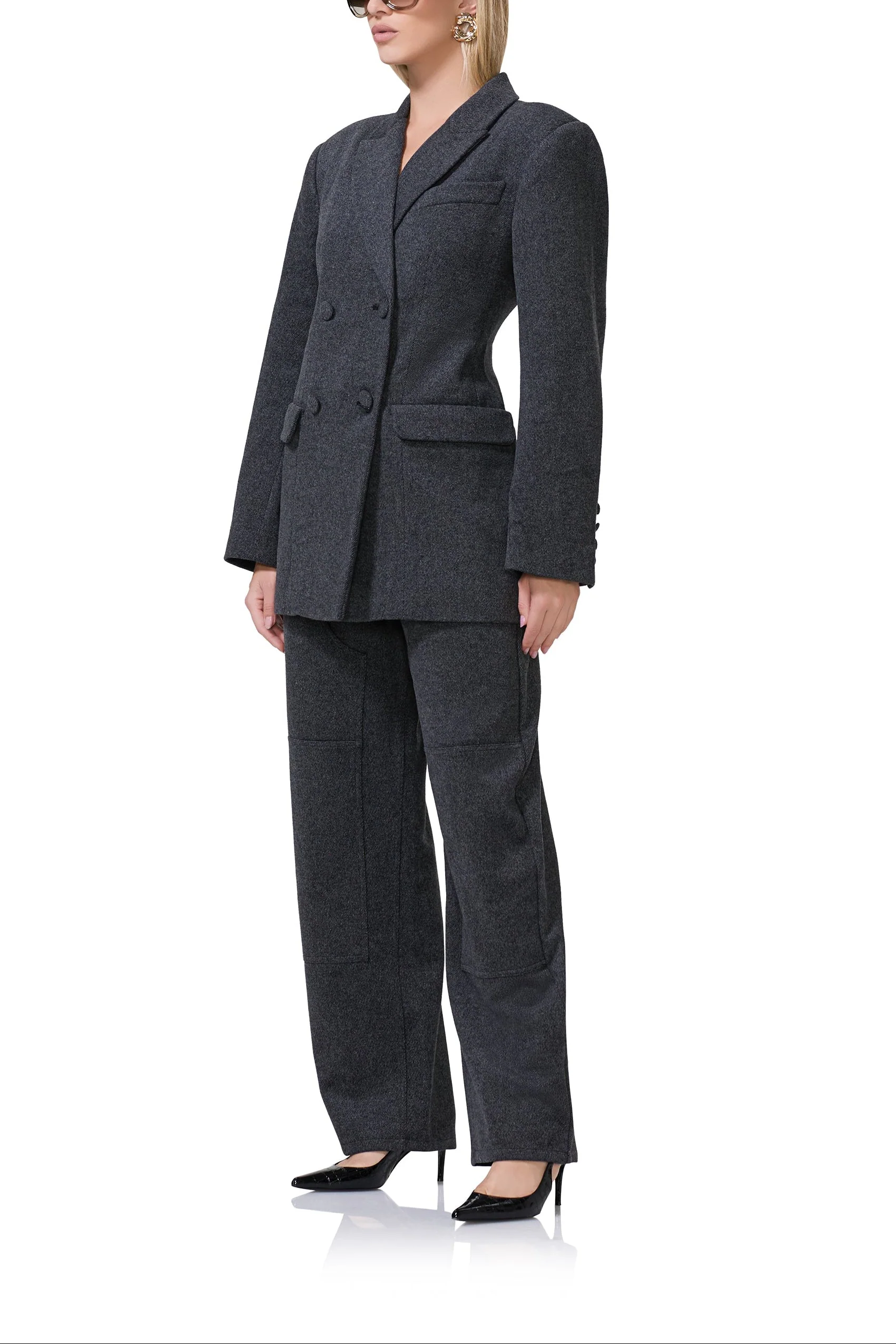 Jemima Blazer | Grey Tweed - Image 2