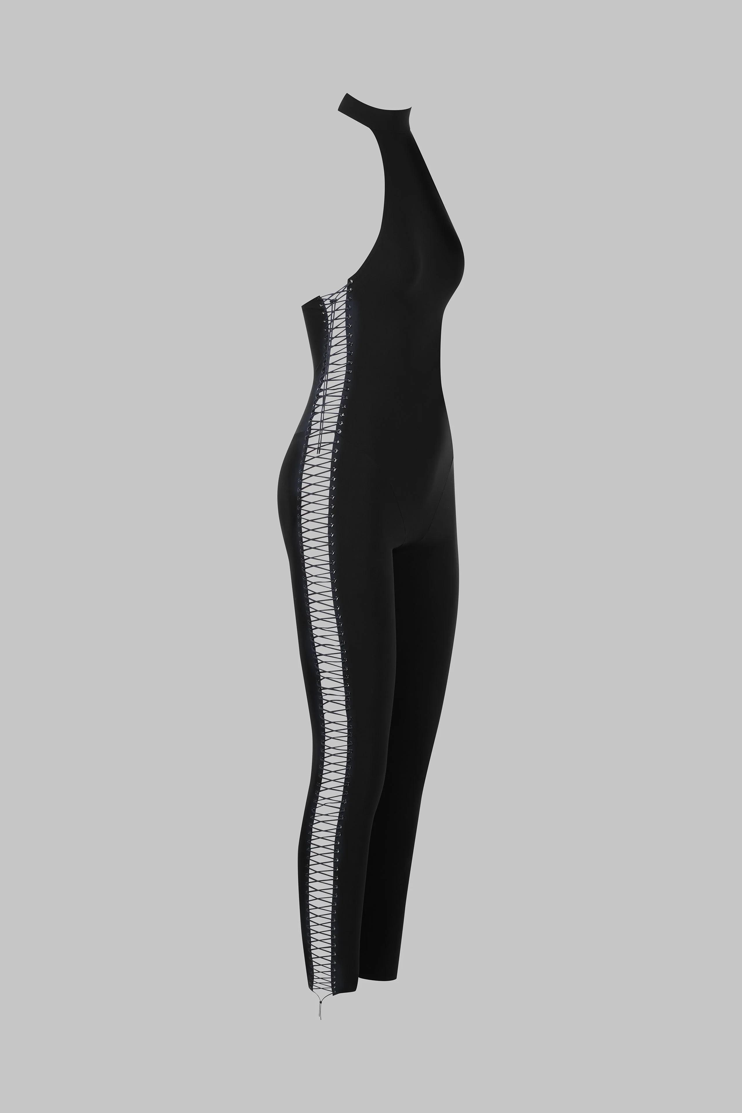 Jumpsuit with american collar - Nuit Infinie | Black - Image 4