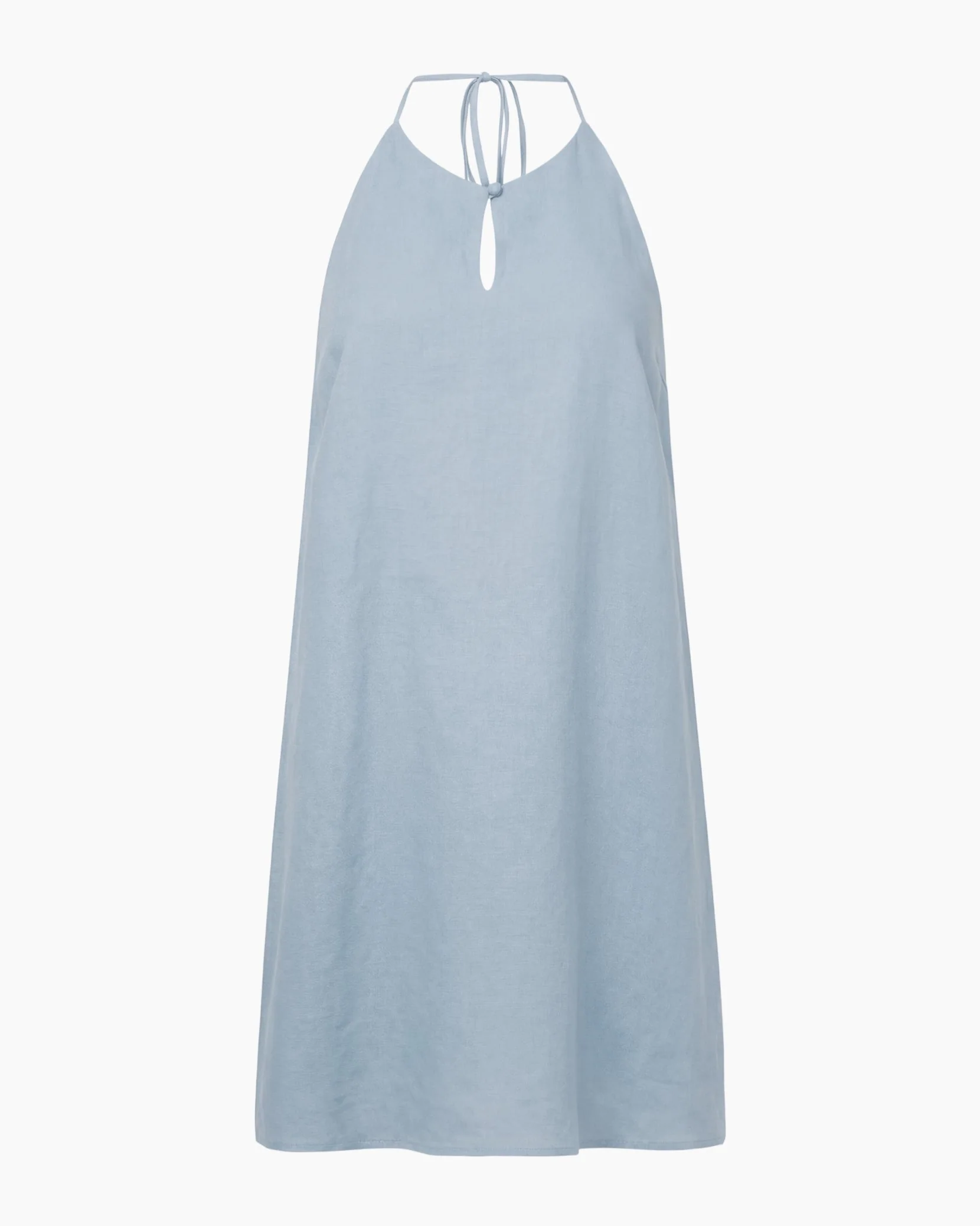 Womens | Keyhole Halter Dress | Light Sky