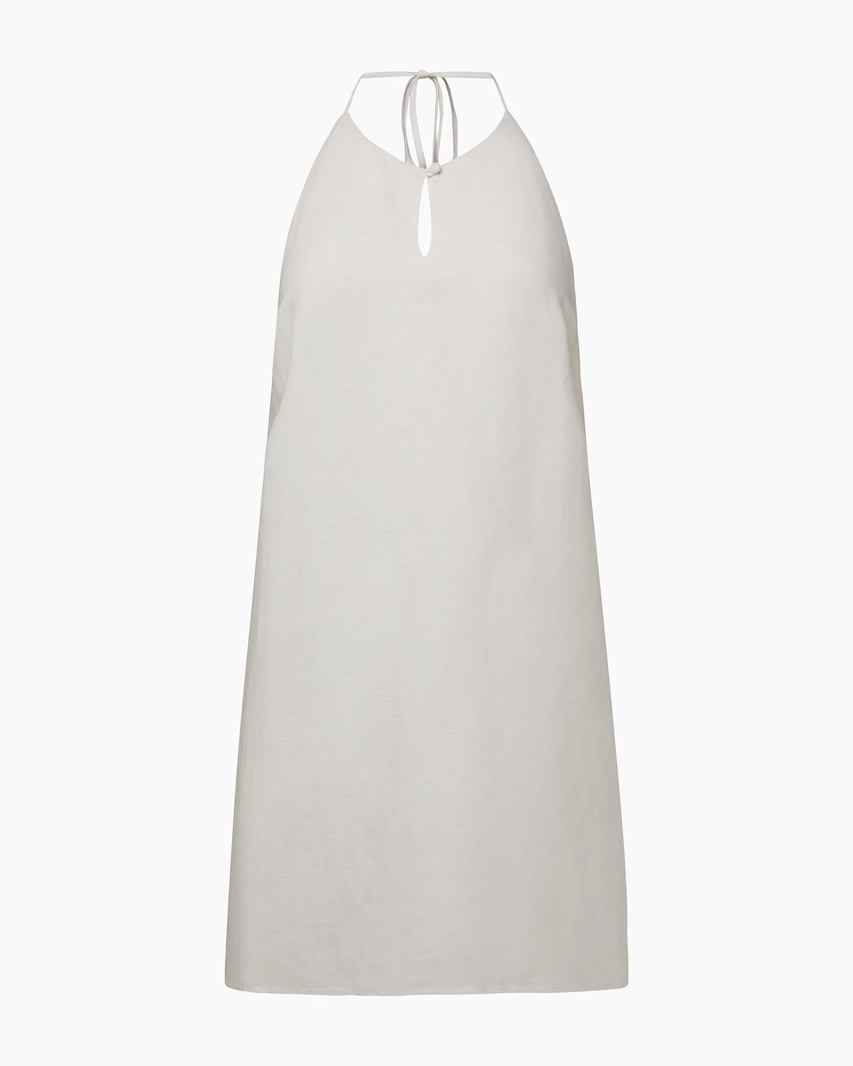 Womens | Keyhole Halter Dress | White