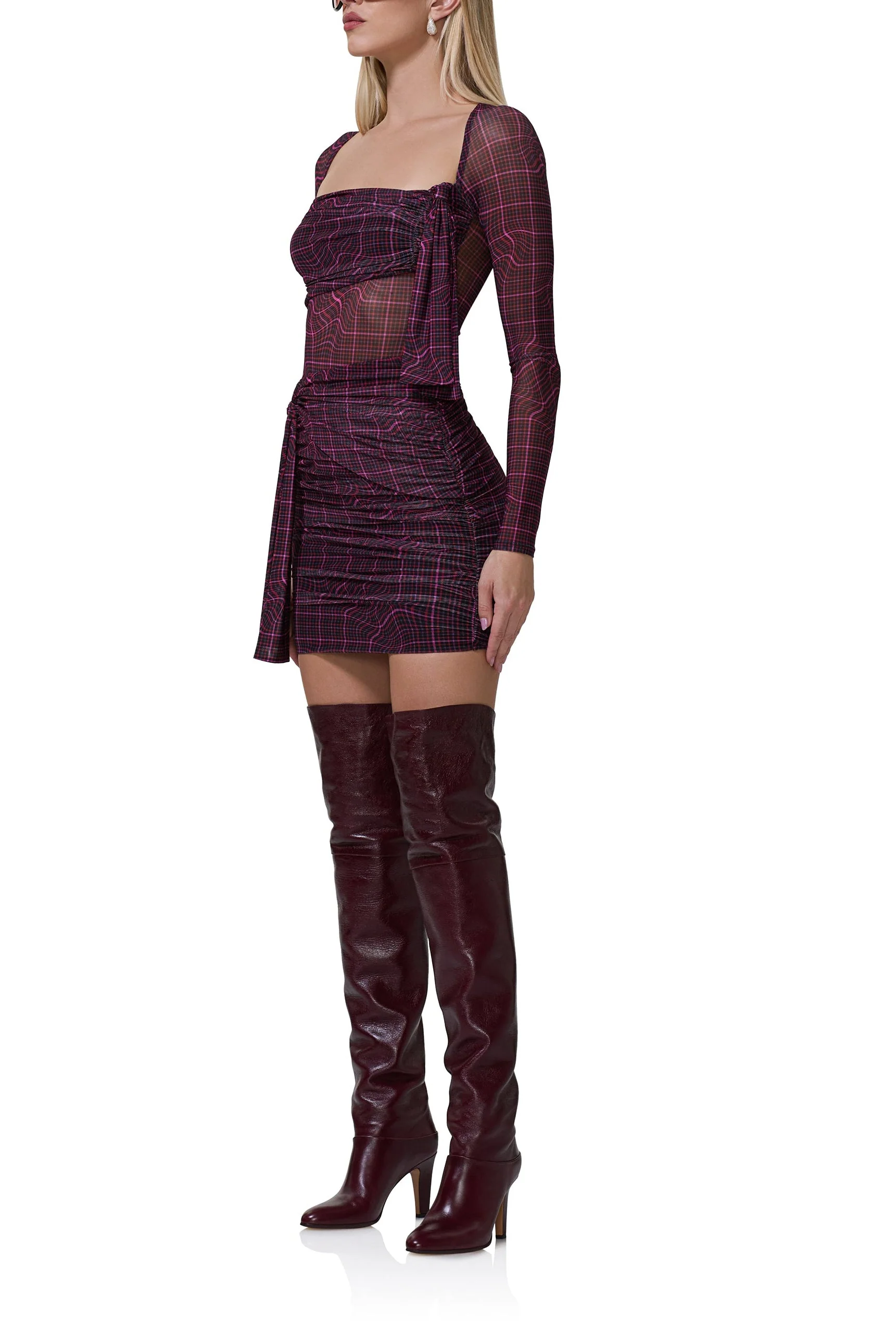 Kylie Dress | Twisted Plaid - Image 2