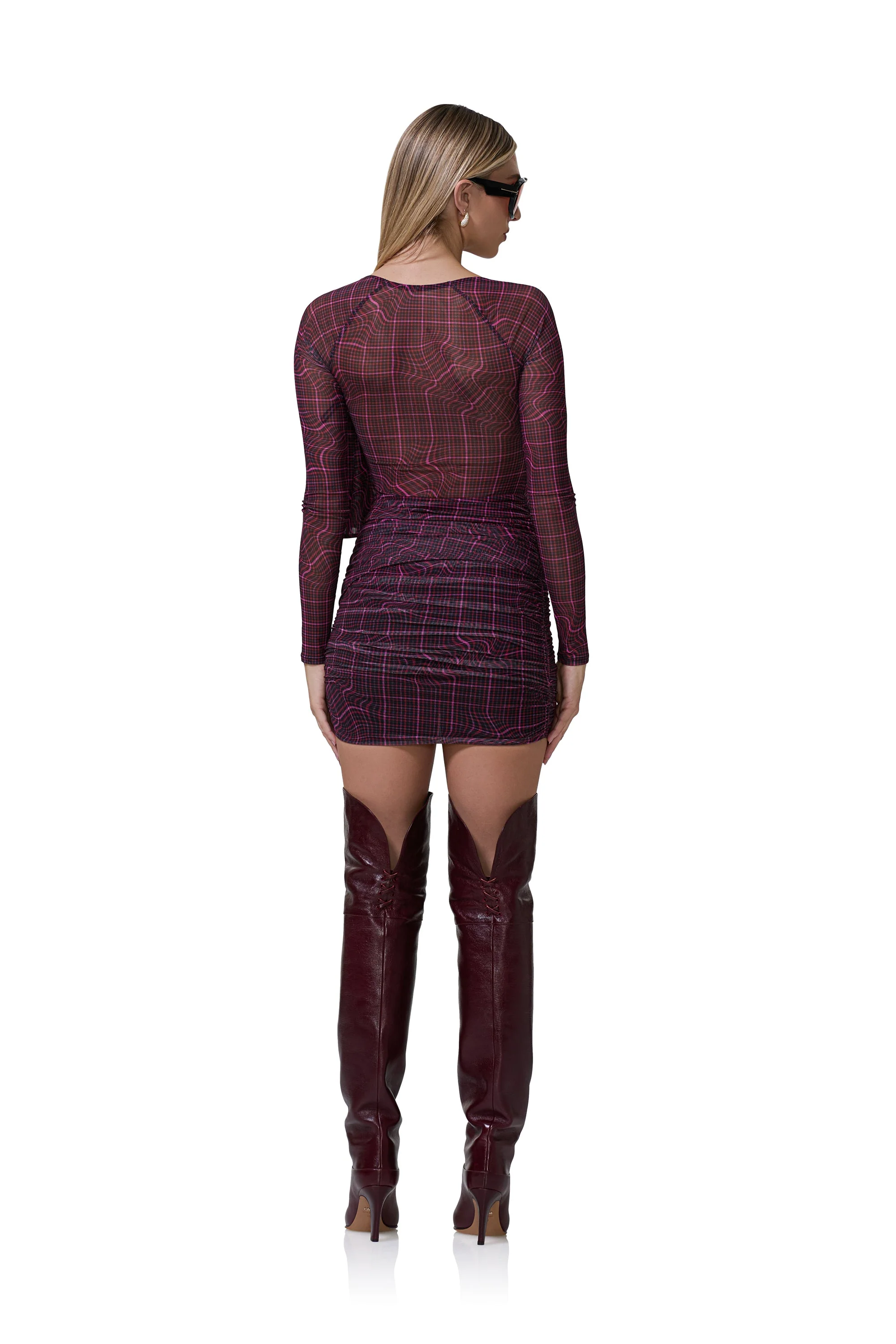 Kylie Dress | Twisted Plaid - Image 4