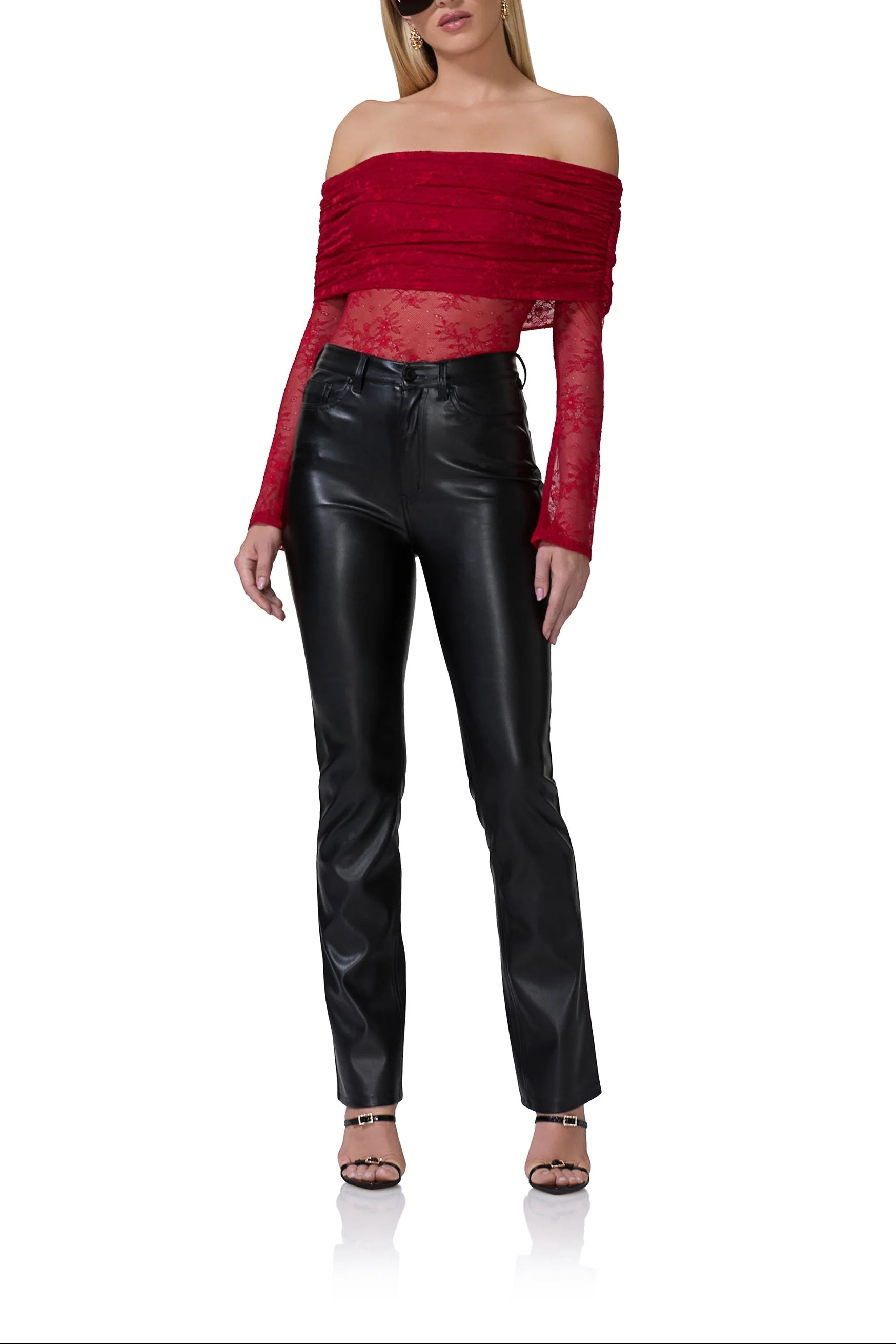 Lennox Lace Bodysuit | Poppy Red