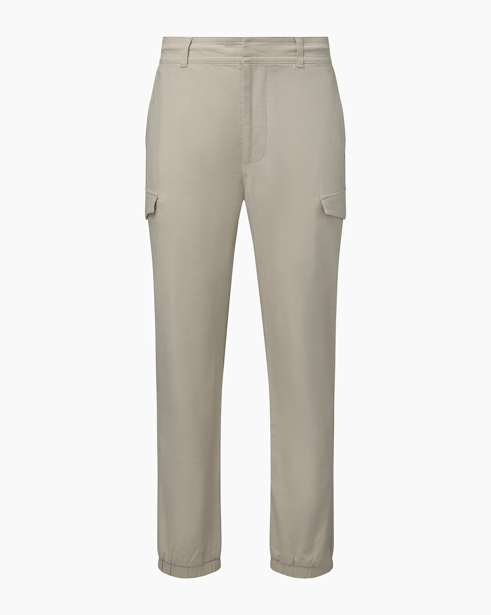 Mens | Linen Cargo Jogger | Stone