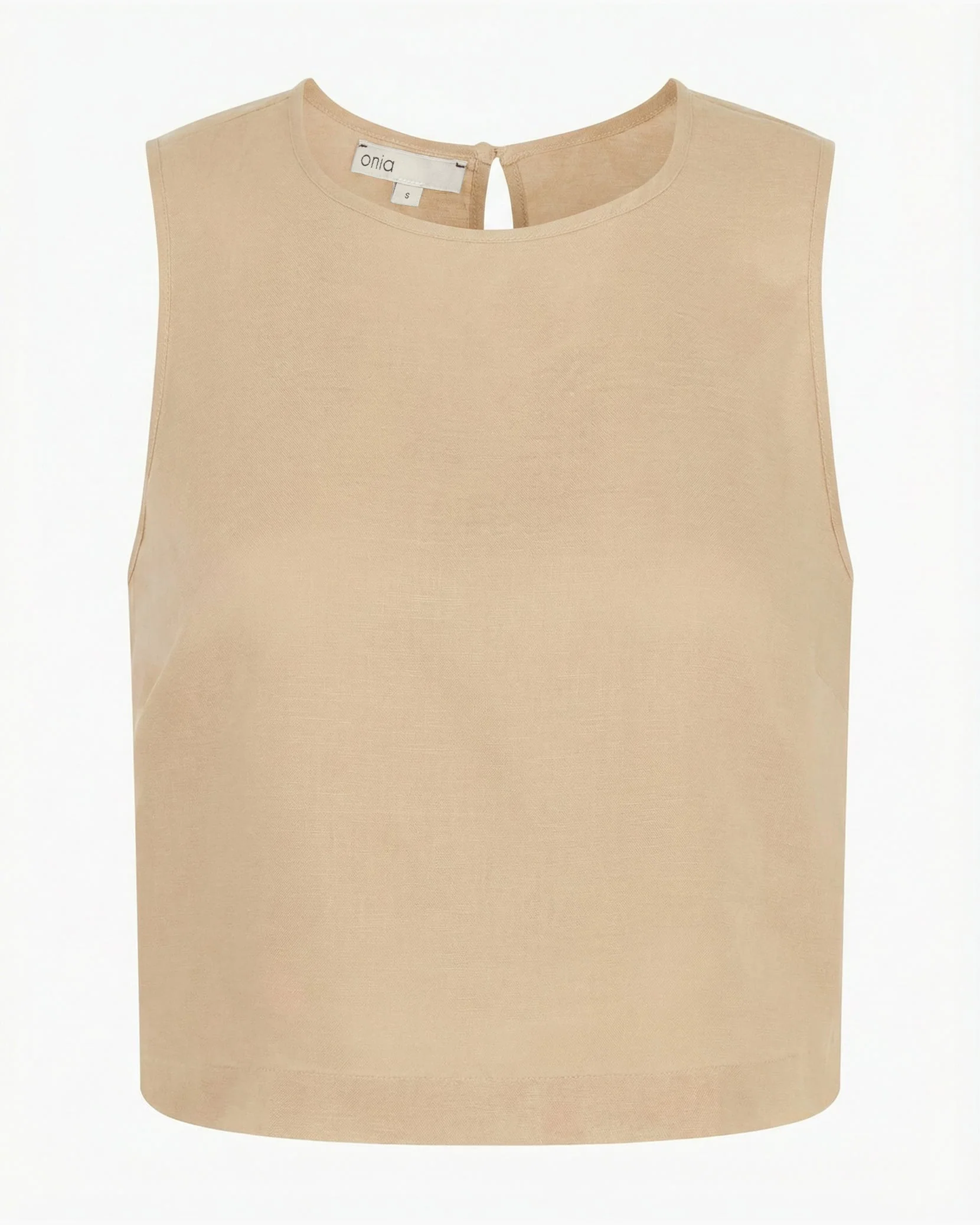 Womens | Linen Shell Top | Flax - Image 2