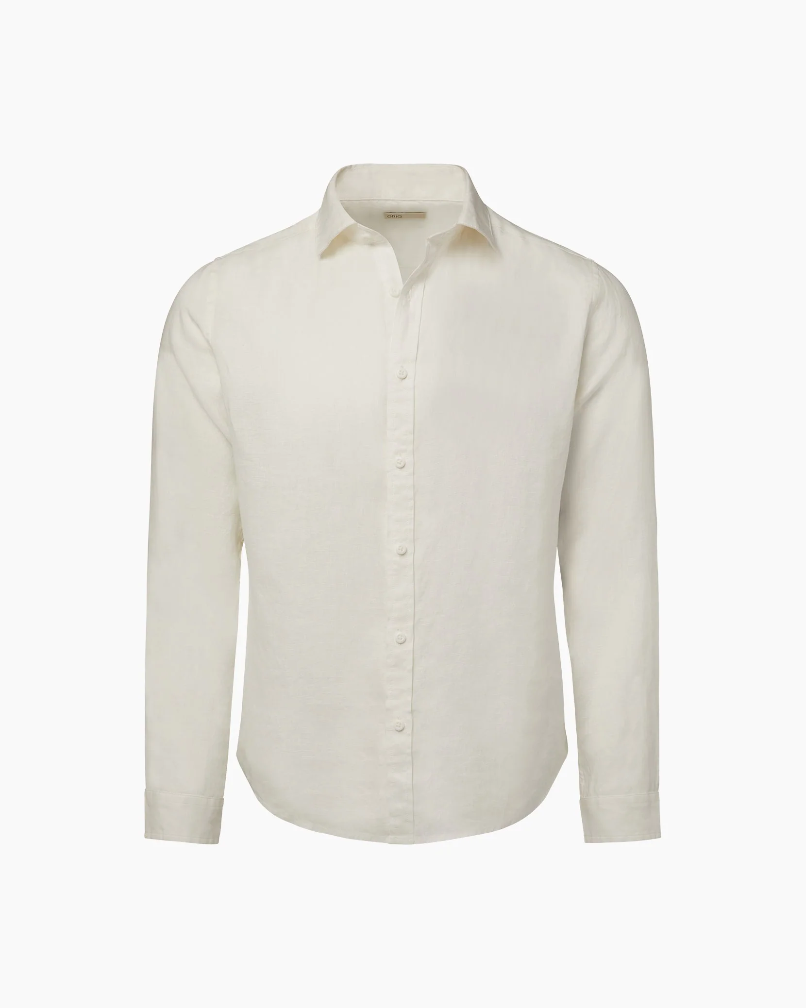 Mens | Linen Slim Fit Shirt | White - Image 2