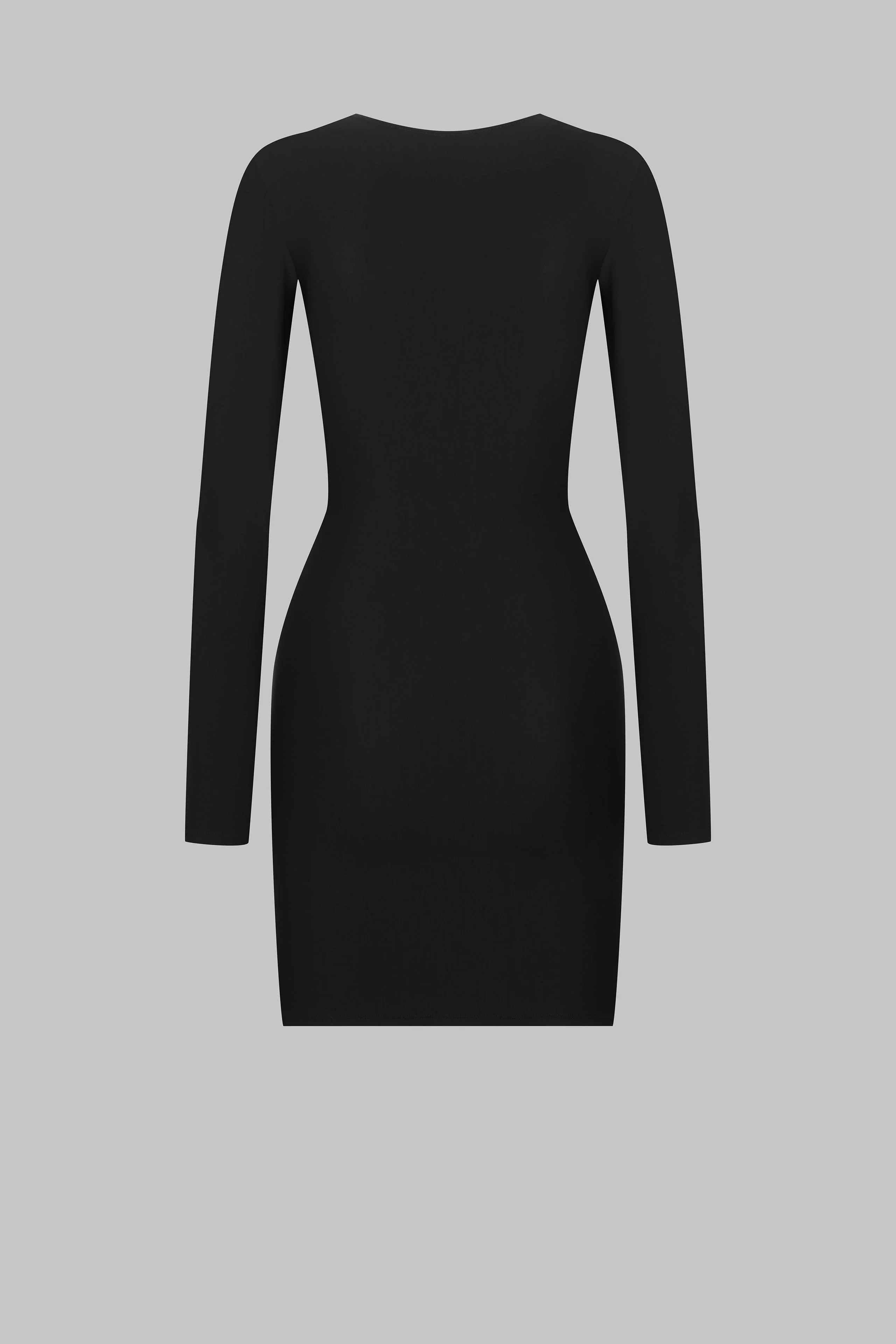 Long sleeves short dress - Nuit Infinie | Black - Image 5