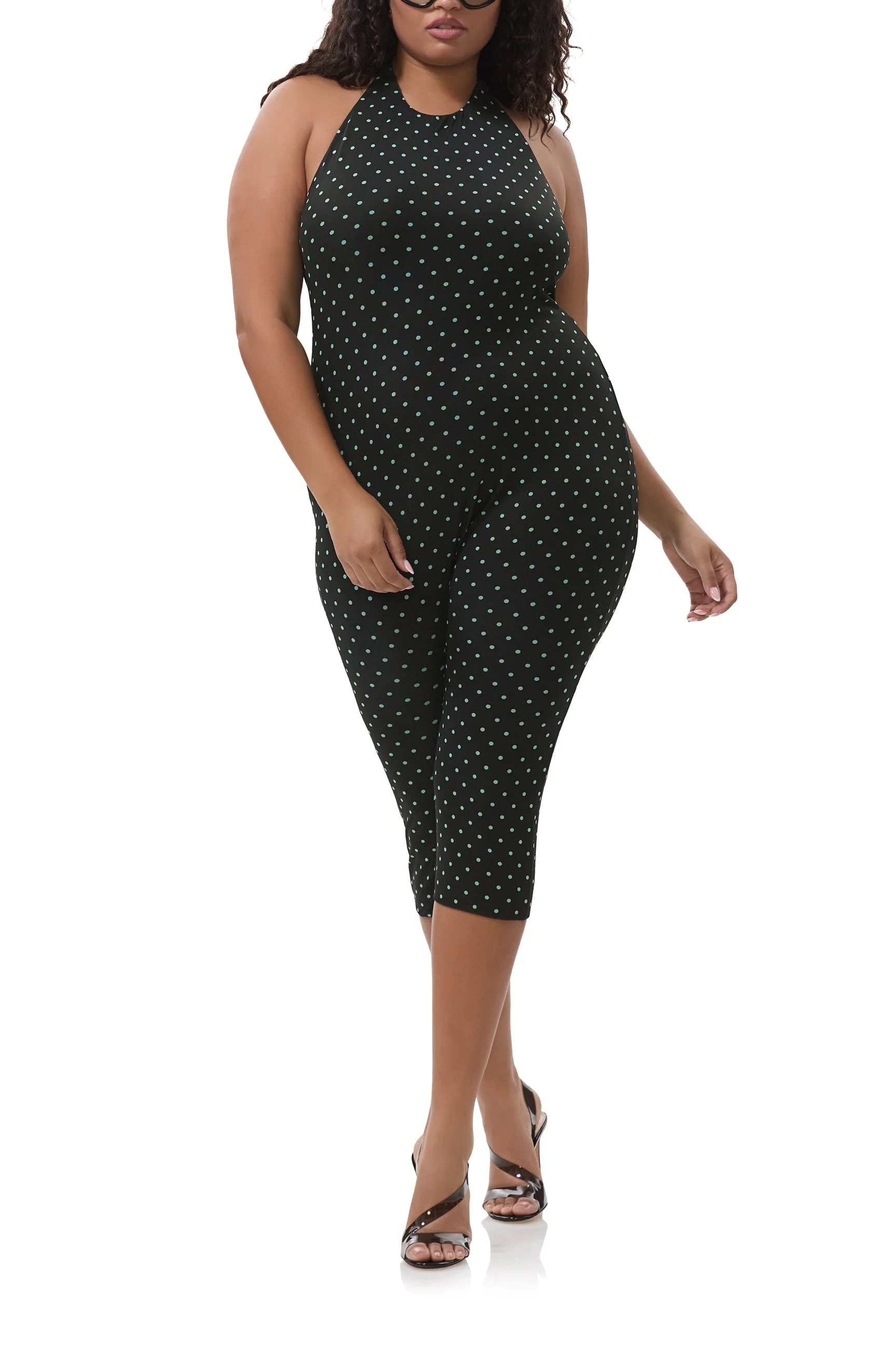 Lucia Catsuit | Aqua Dot - Image 2
