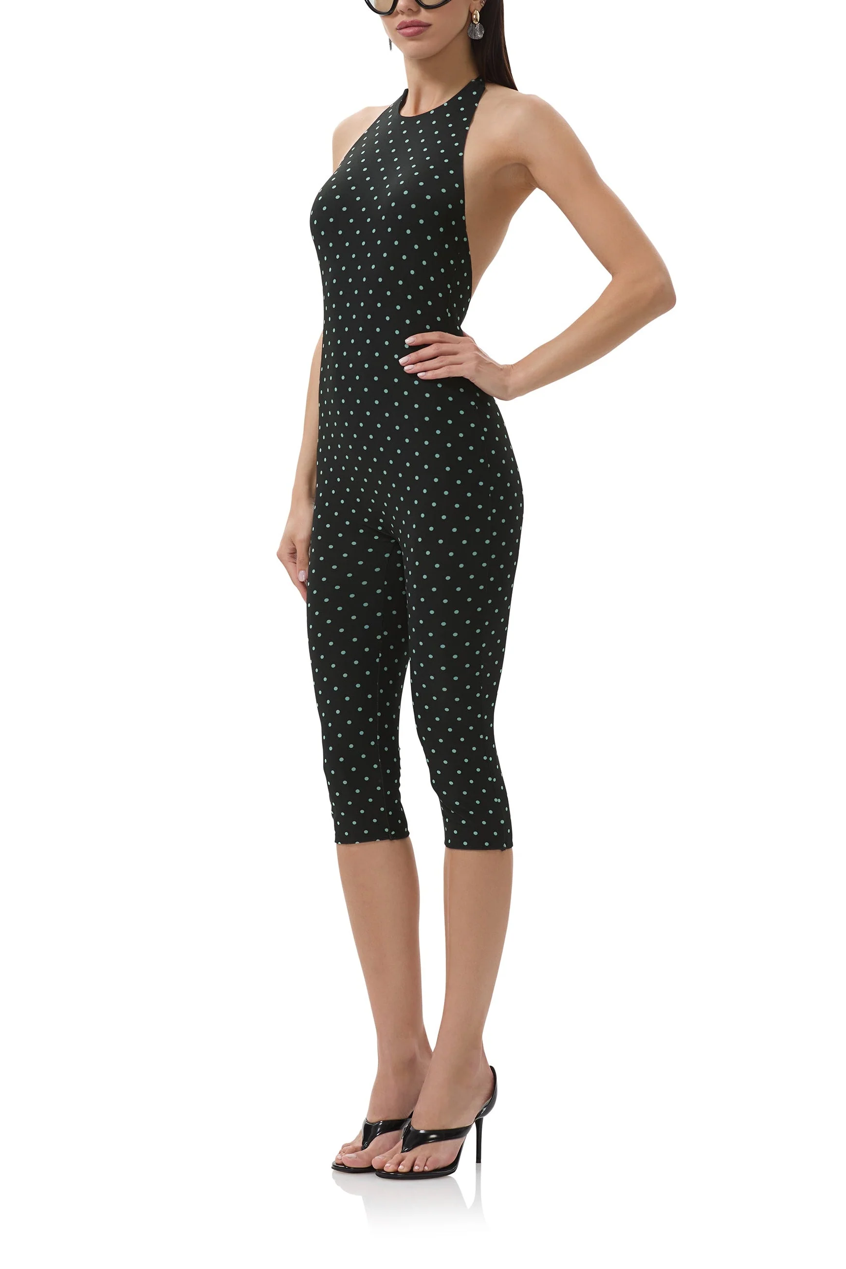 Lucia Catsuit | Aqua Dot - Image 5