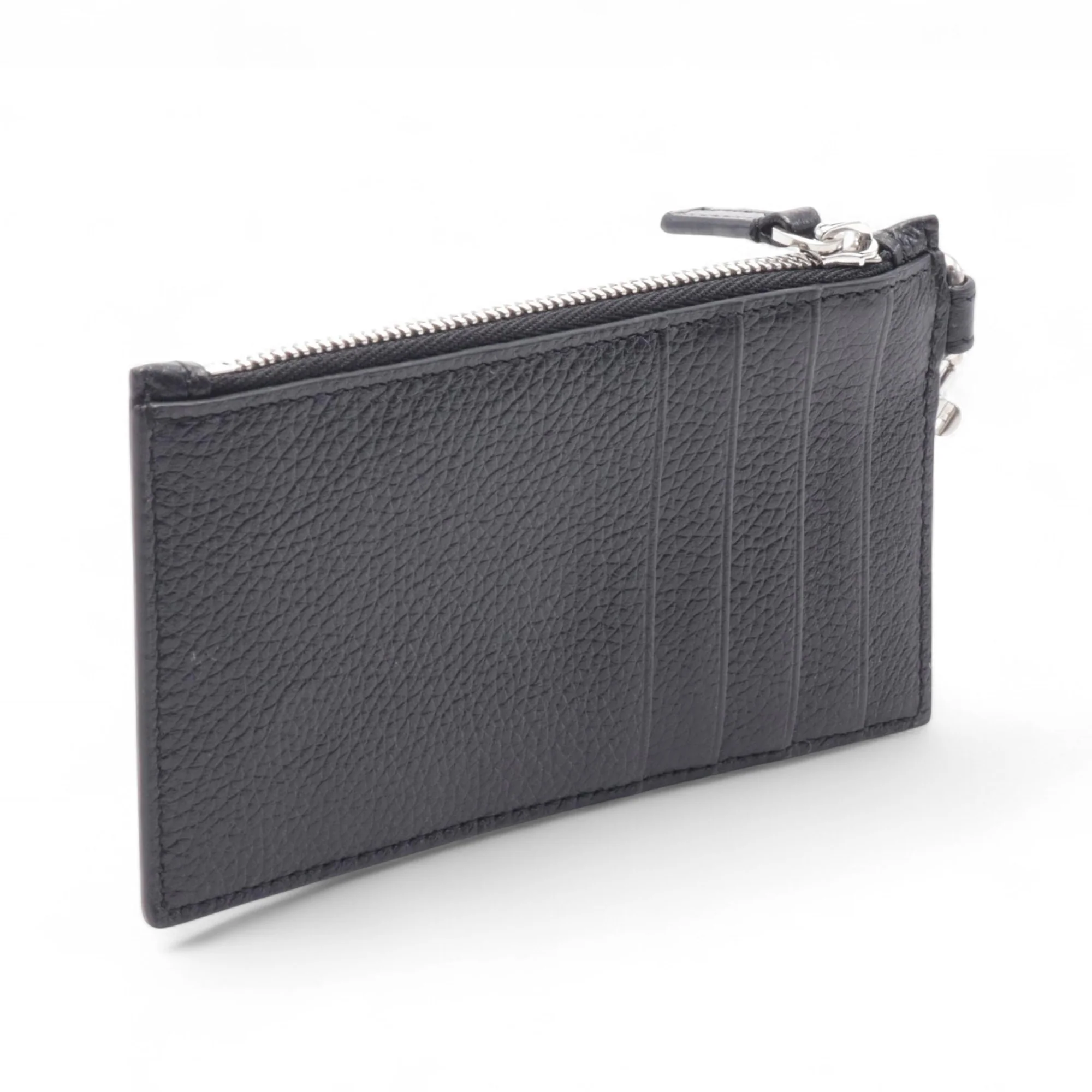 Balenciaga | Pre-Owned Leather Cash Card Holder | Black - Image 2