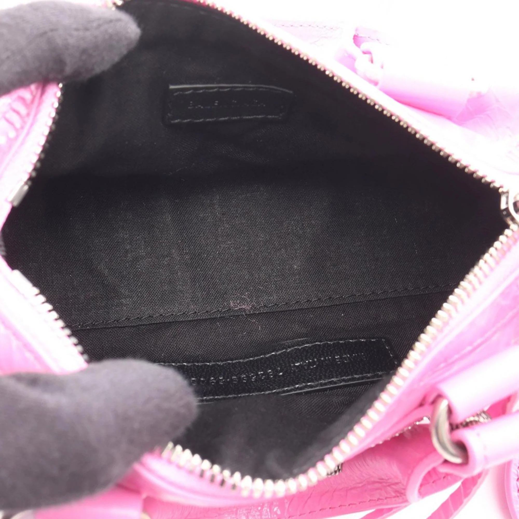 Balenciaga | Pre-Owned Nano Lambskin Motocross Le Cagole | Pink - Image 3