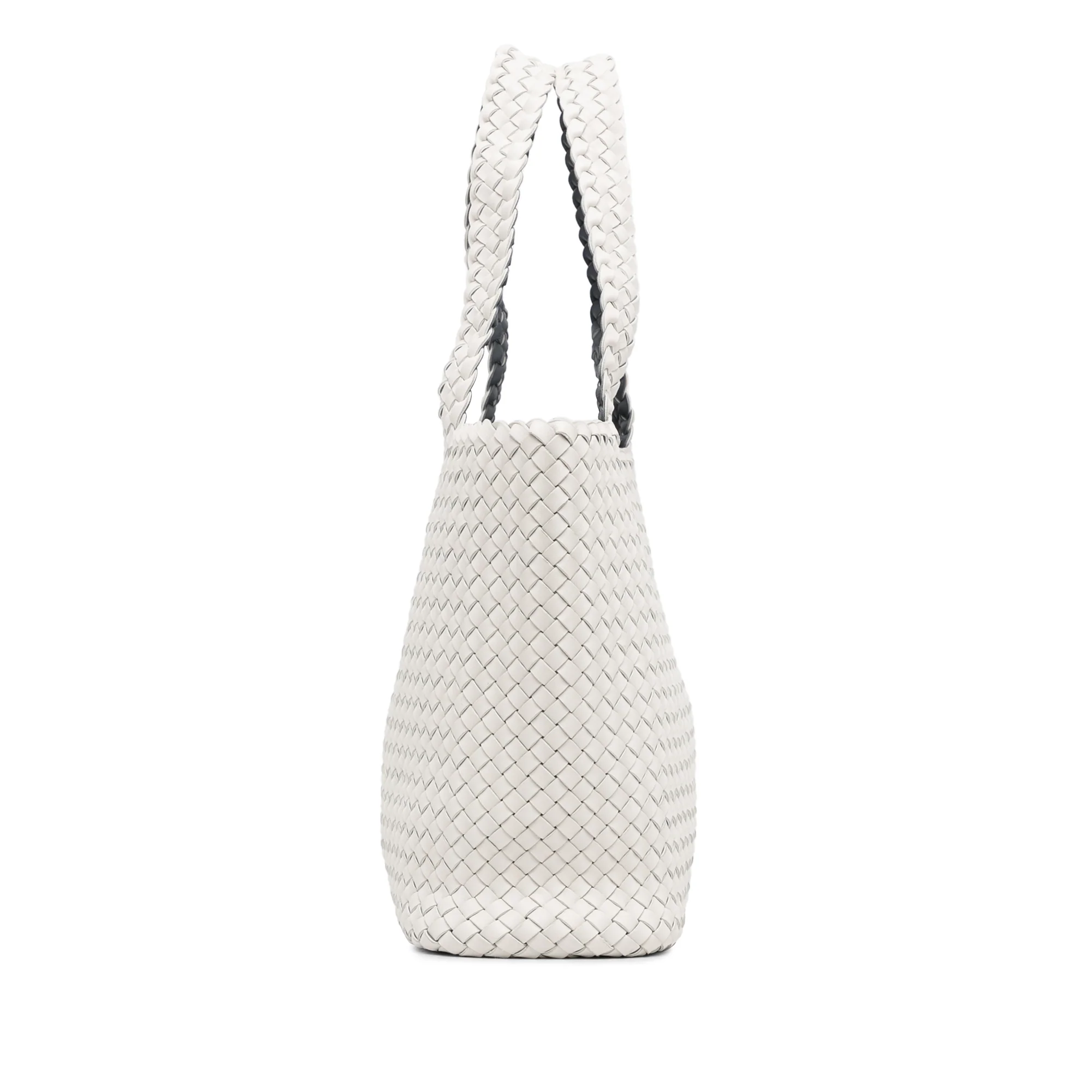 Bottega Veneta | Pre-Owned Bicolor Intrecciato Tote | White - Image 7