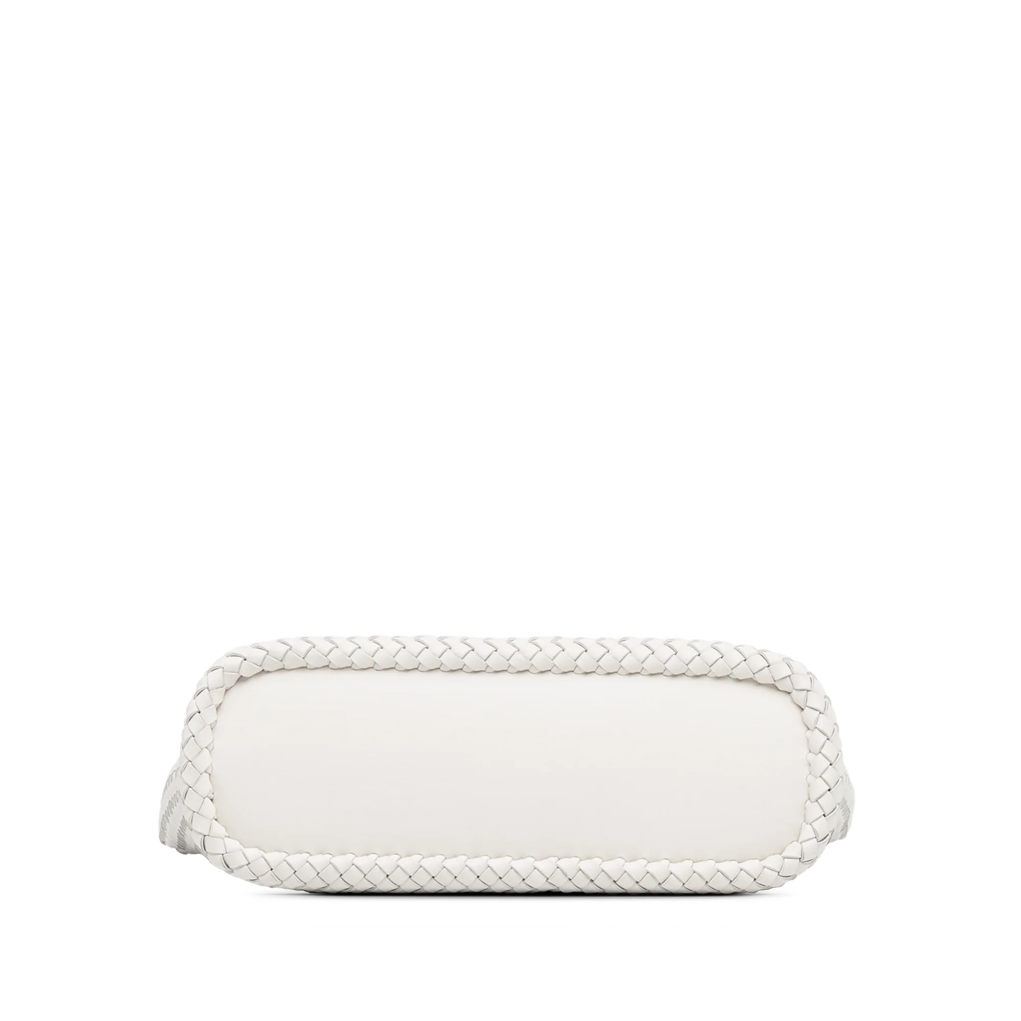 Bottega Veneta | Pre-Owned Bicolor Intrecciato Tote | White - Image 8