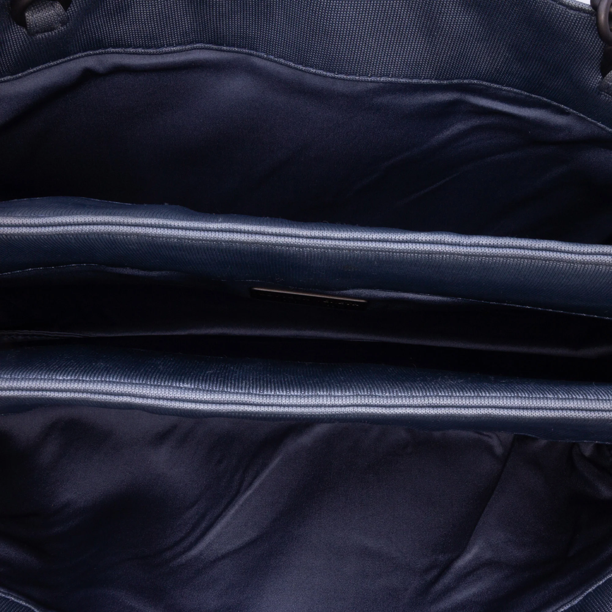 Bottega Veneta | Pre-Owned Canvas Intrecciato Buckle Flap Handbag | Blue/Denim - Image 9