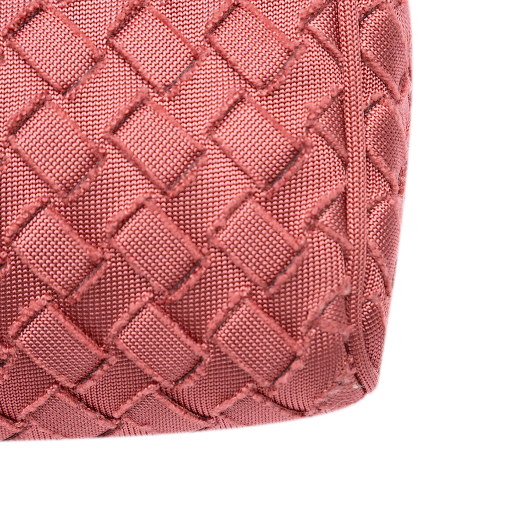 Bottega Veneta | Pre-Owned Canvas Intrecciato Buckle Flap Handbag | Pink - Image 12