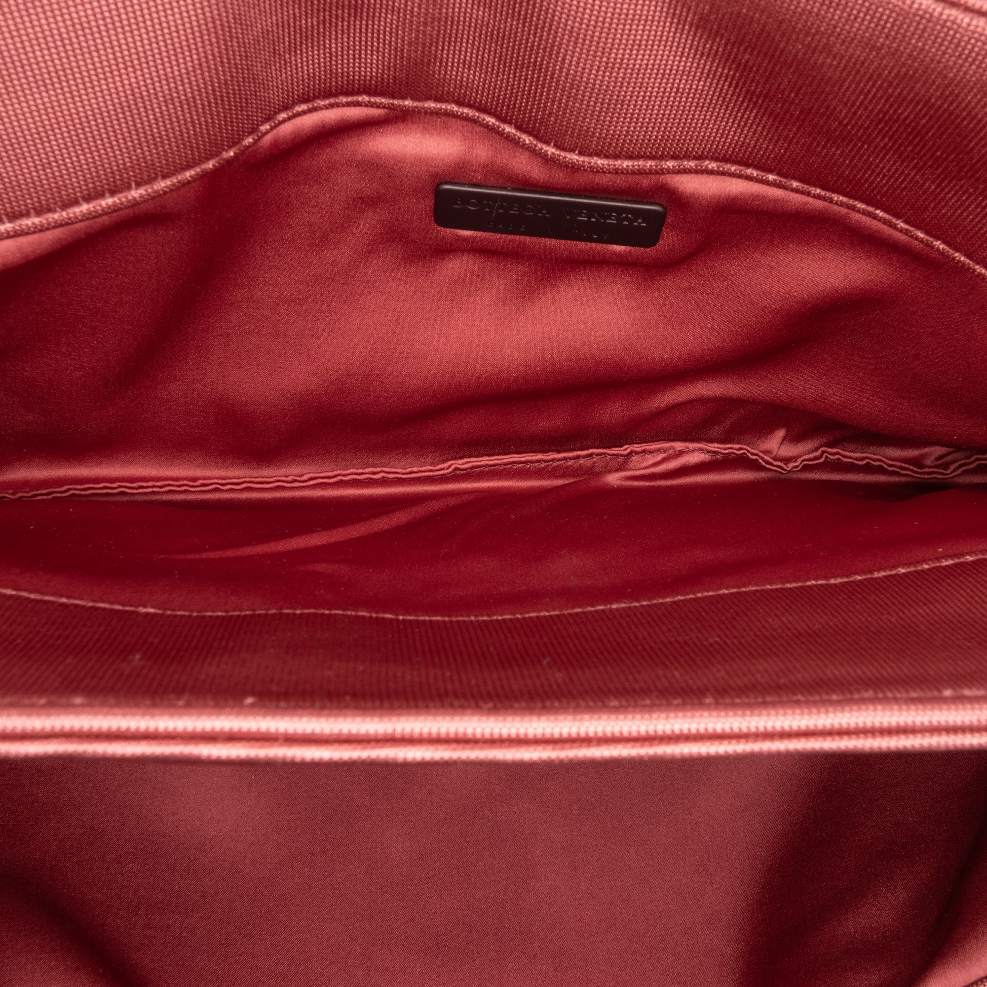 Bottega Veneta | Pre-Owned Canvas Intrecciato Buckle Flap Handbag | Pink - Image 9