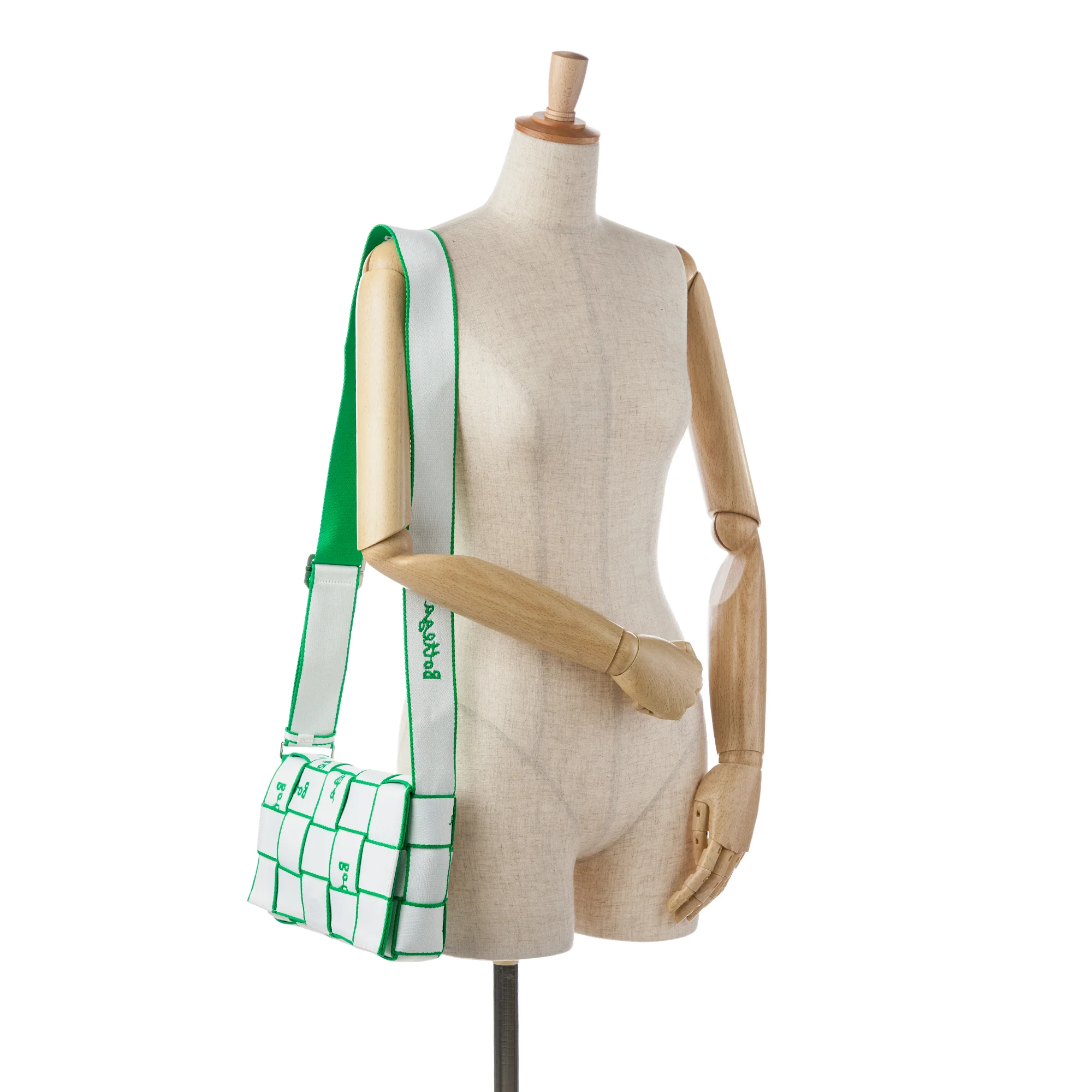 Bottega Veneta | Pre-Owned Canvas Intrecciato Webbing Cassette Crossbody | White - Image 2