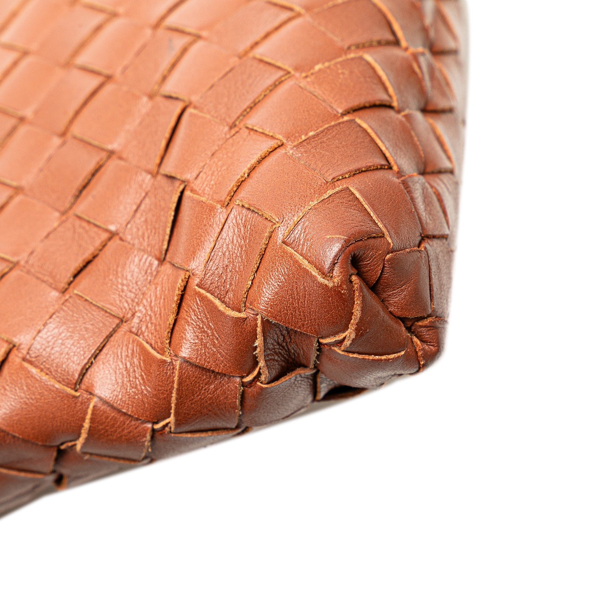 Bottega Veneta | Pre-Owned Leather Intrecciato Crossbody | Brown - Image 10