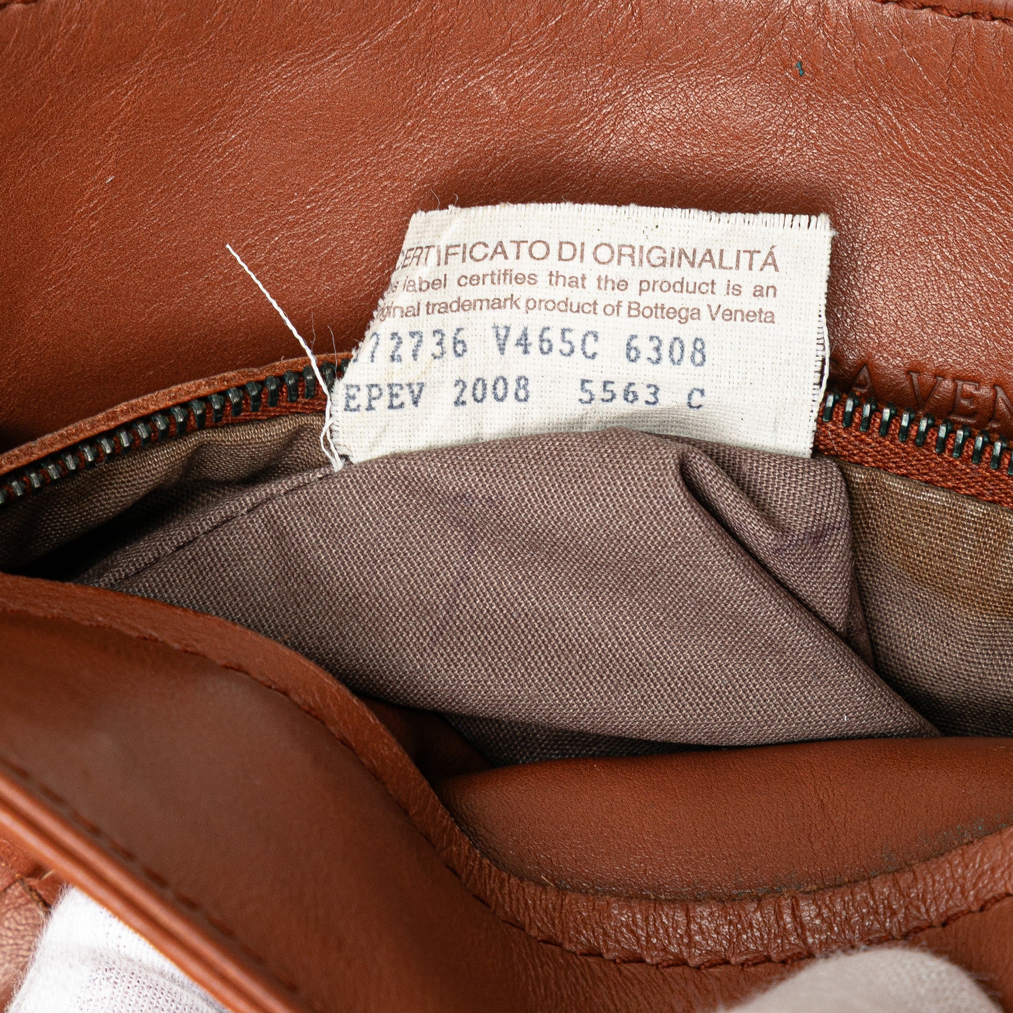 Bottega Veneta | Pre-Owned Leather Intrecciato Crossbody | Brown - Image 9