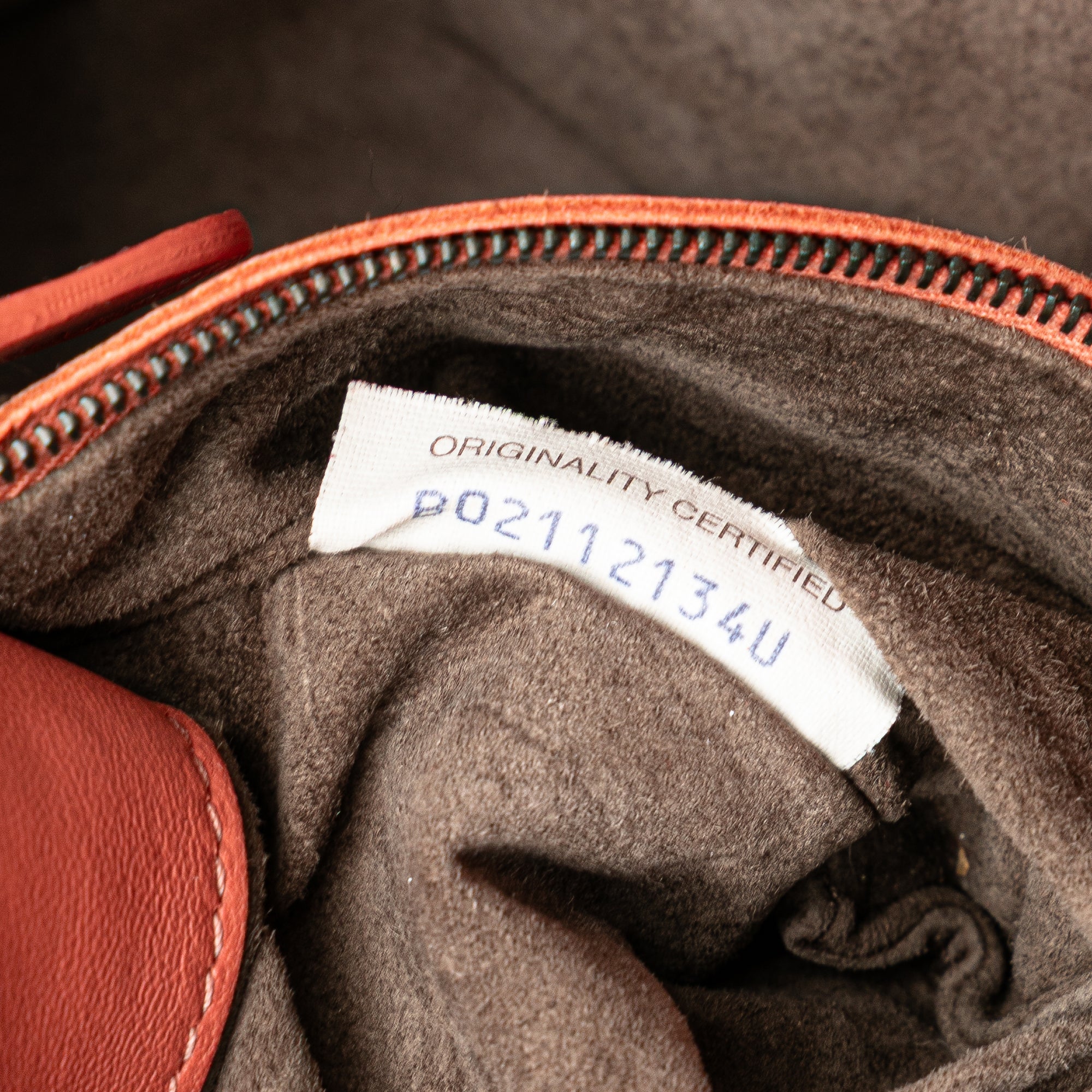 Bottega Veneta | Pre-Owned Leather Intrecciato Flap Satchel | Orange/Peach - Image 10
