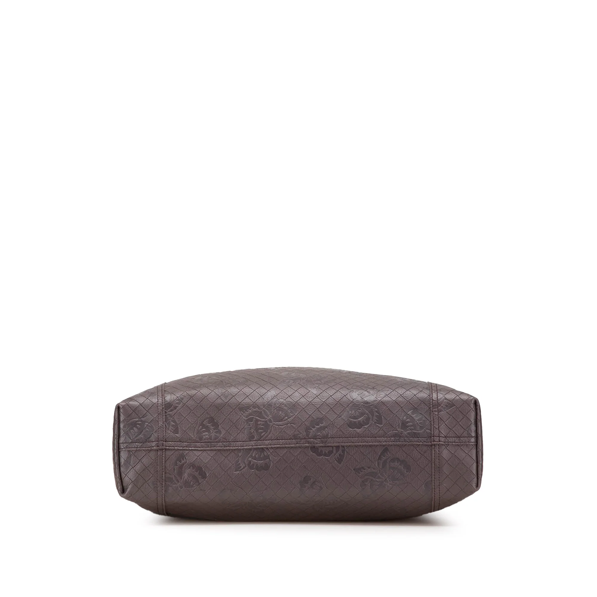 Bottega Veneta | Pre-Owned Leather Intrecciomirage Butterfly Tote | Brown/Dark Brown - Image 6