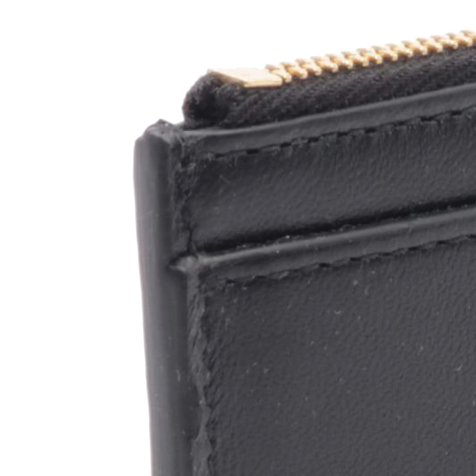 Bottega Veneta | Pre-Owned Leather Maxi Intrecciato Cassette Zip Coin Pouch | Black - Image 6