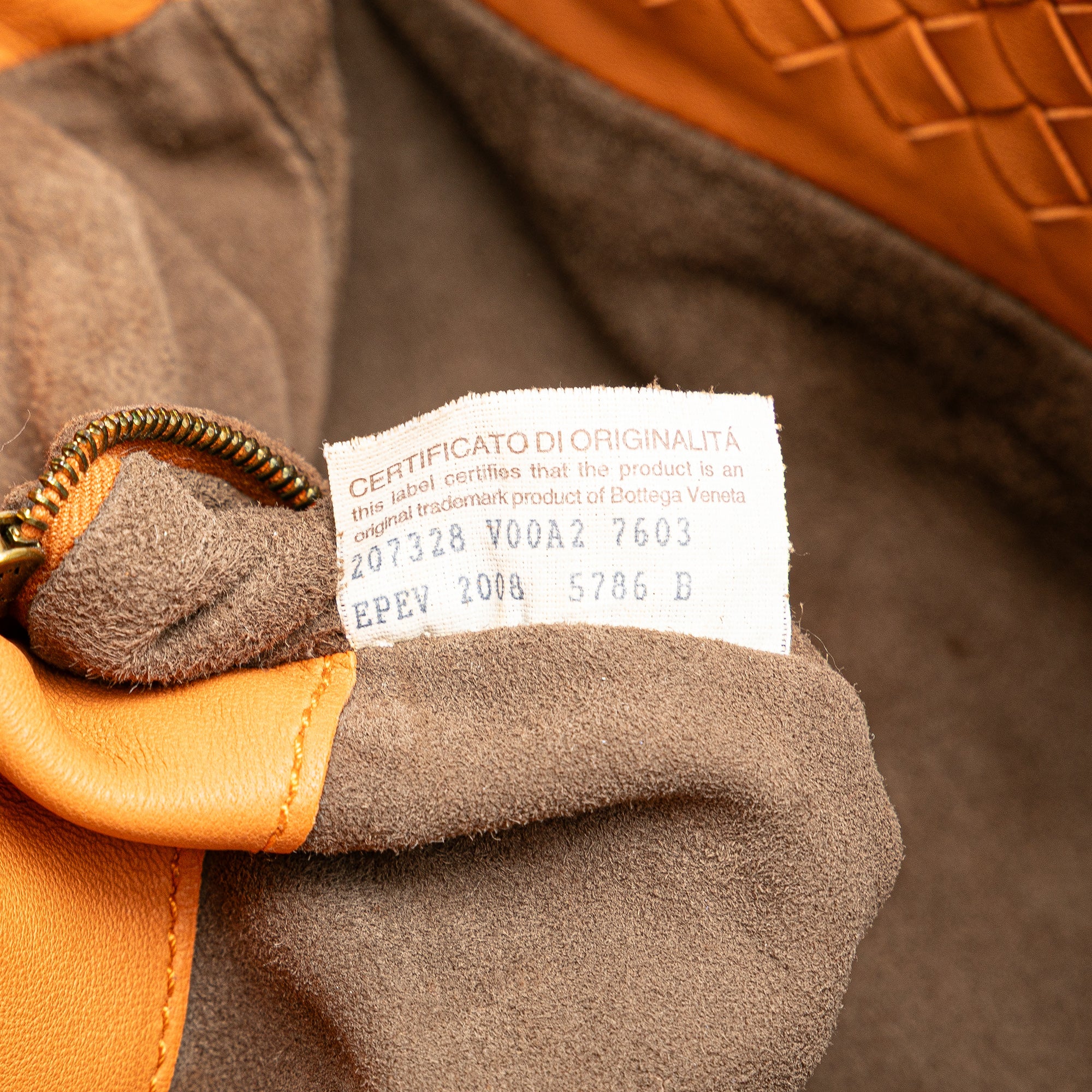 Bottega Veneta | Pre-Owned Medium Nappa Intrecciato Garda Tote | Orange/Light Orange - Image 10