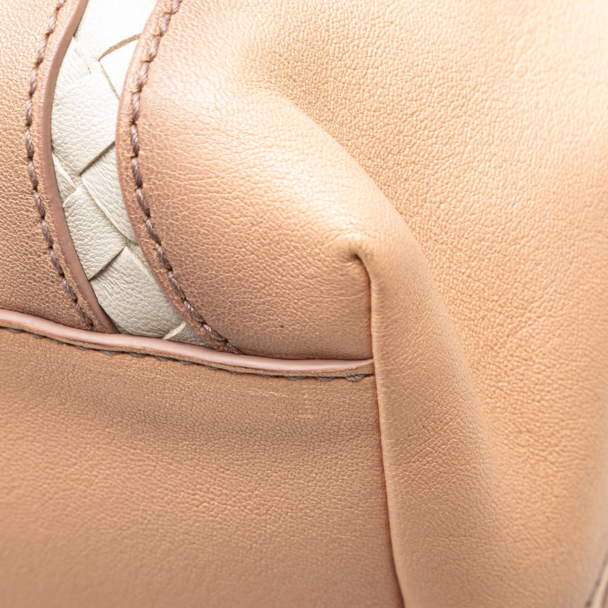 Bottega Veneta | Pre-Owned Medium Nappa Intrecciato Glimmer Tote | Pink - Image 12